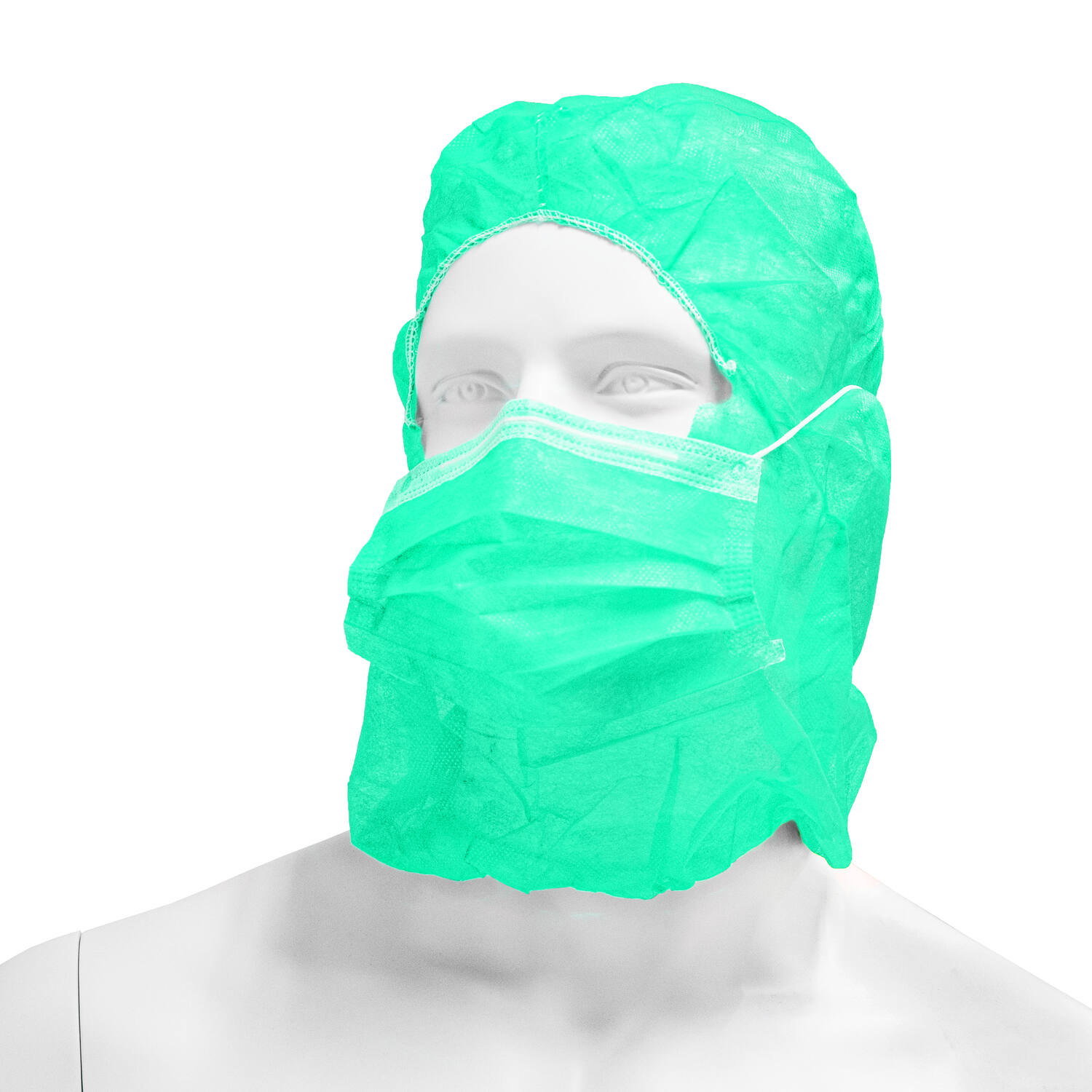 HYGOCLEAN® astrokap PP mondmasker groen 38cm