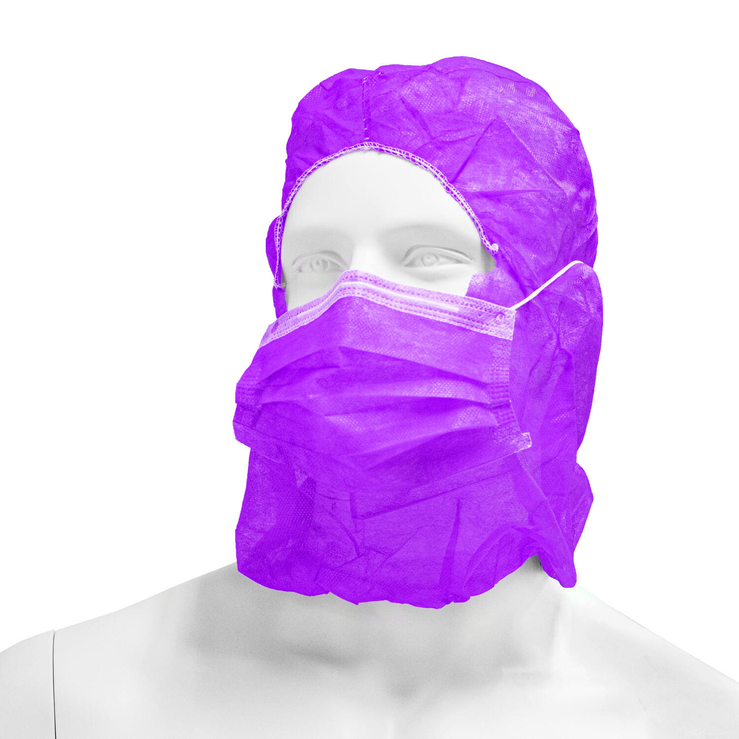 HYGOCLEAN® astrokap PP mondmasker paars 38cm