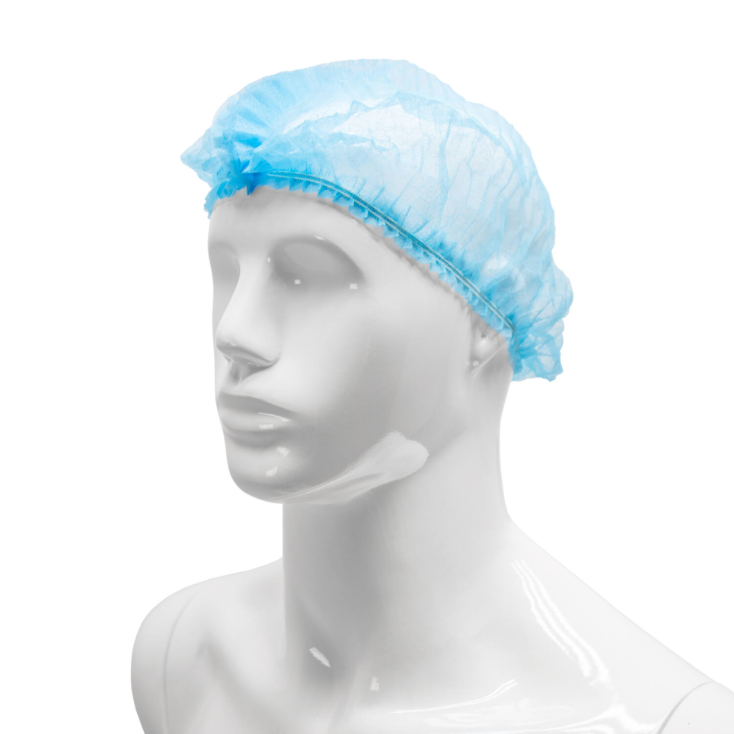 HYGOCLEAN® haarnet PP blauw 52cm dubbel elastiek