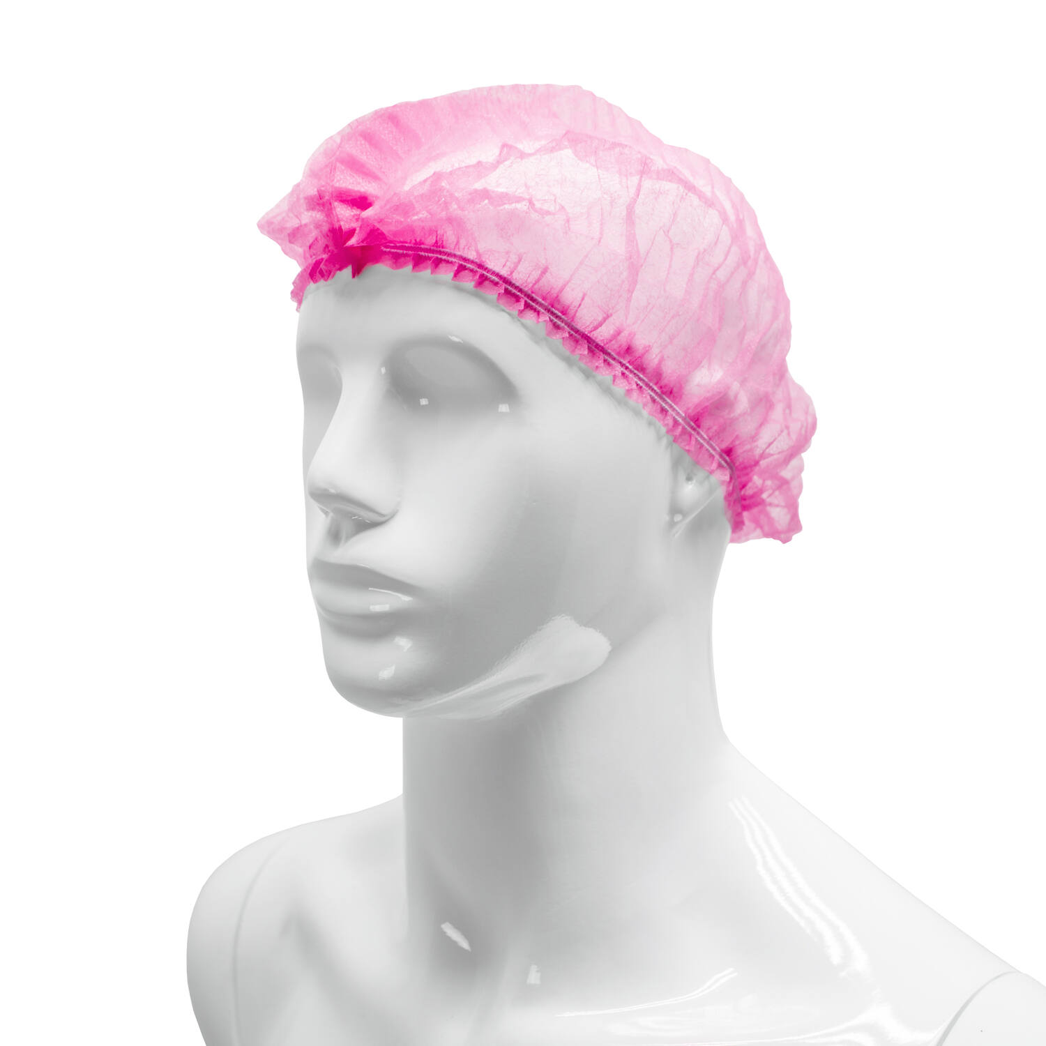 HYGOCLEAN® haarnet PP roze 52cm dubbel elastiek