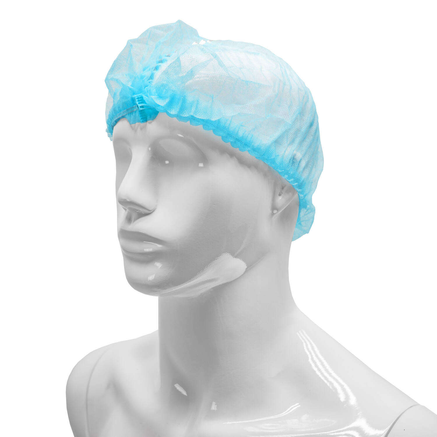 HYGOCLEAN® haarnet PP blauw 52cm dubbel elastiek