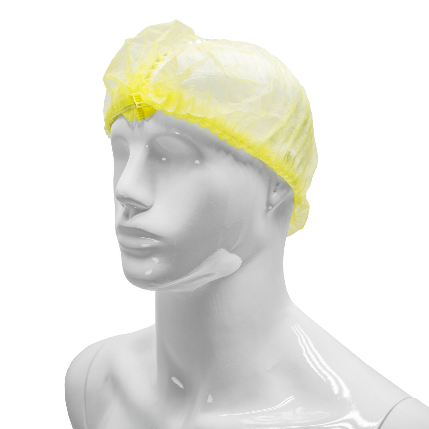 HYGOCLEAN® haarnet PP geel 52cm dubbel elastiek
