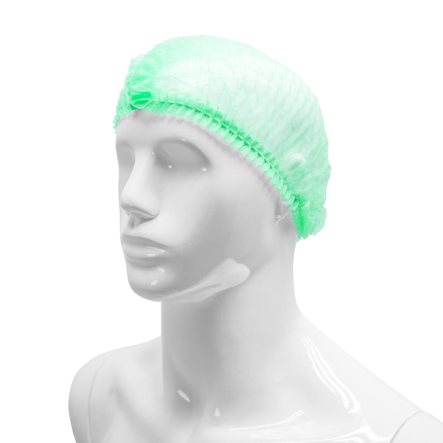 HYGOCLEAN® haarnet PP groen 52cm elastiek