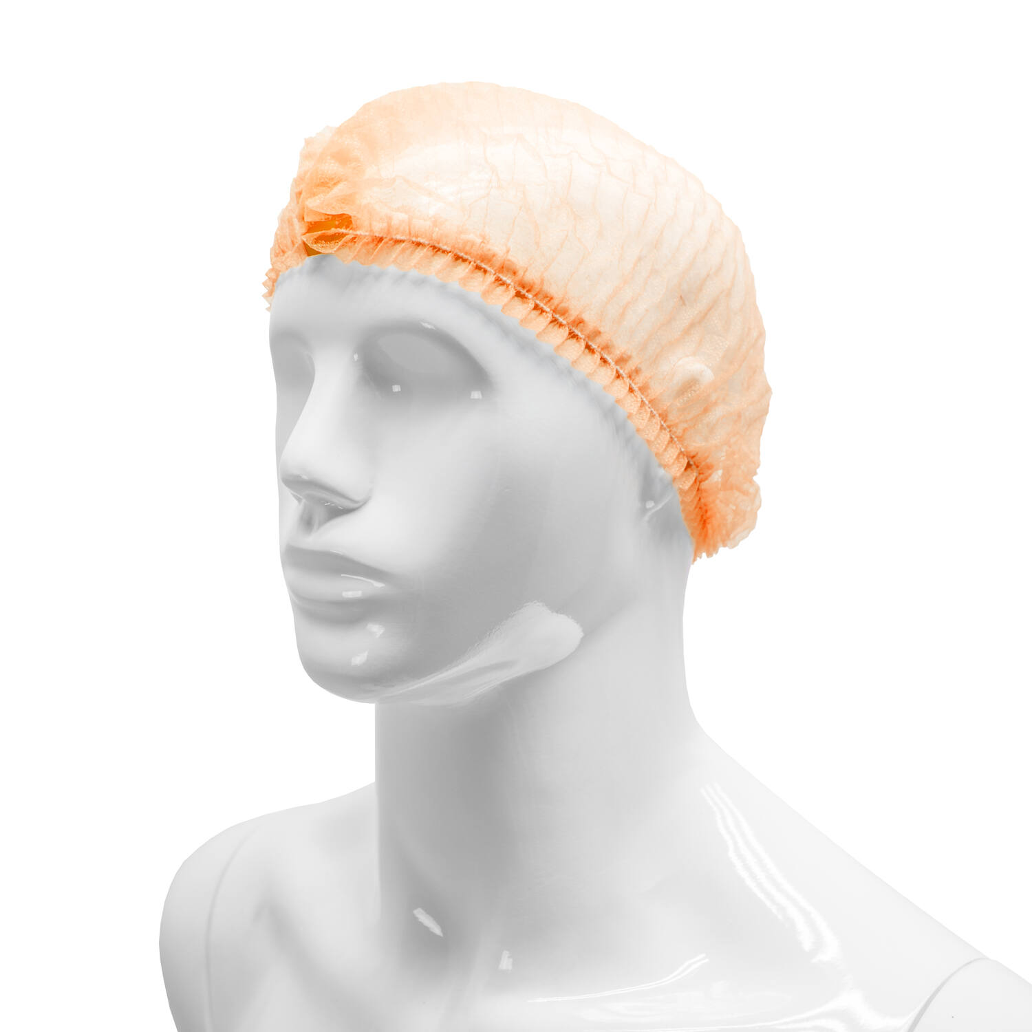 HYGOCLEAN® haarnet PP oranje 52cm elastiek