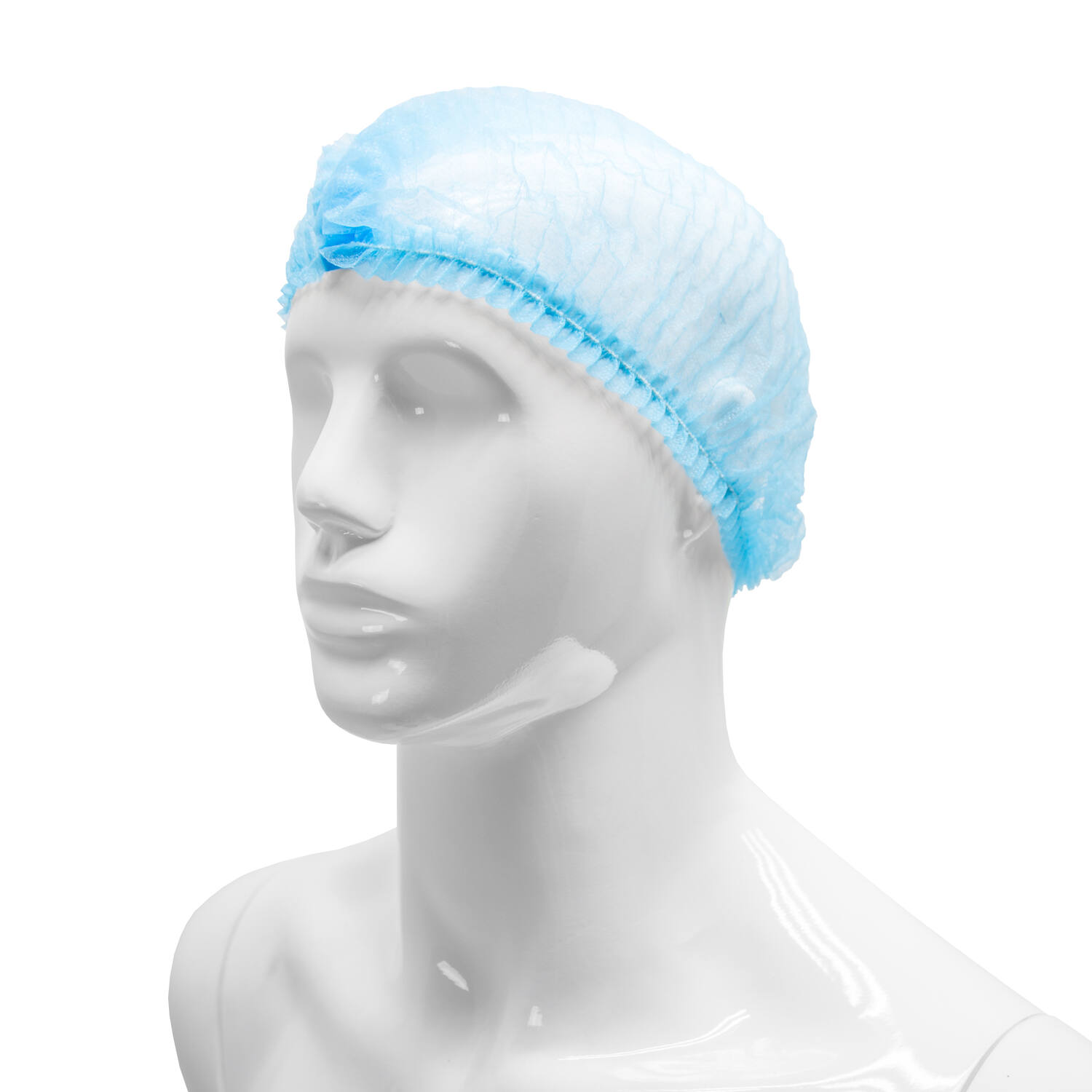 HYGOCLEAN® haarnet PP blauw 58cm elastiek