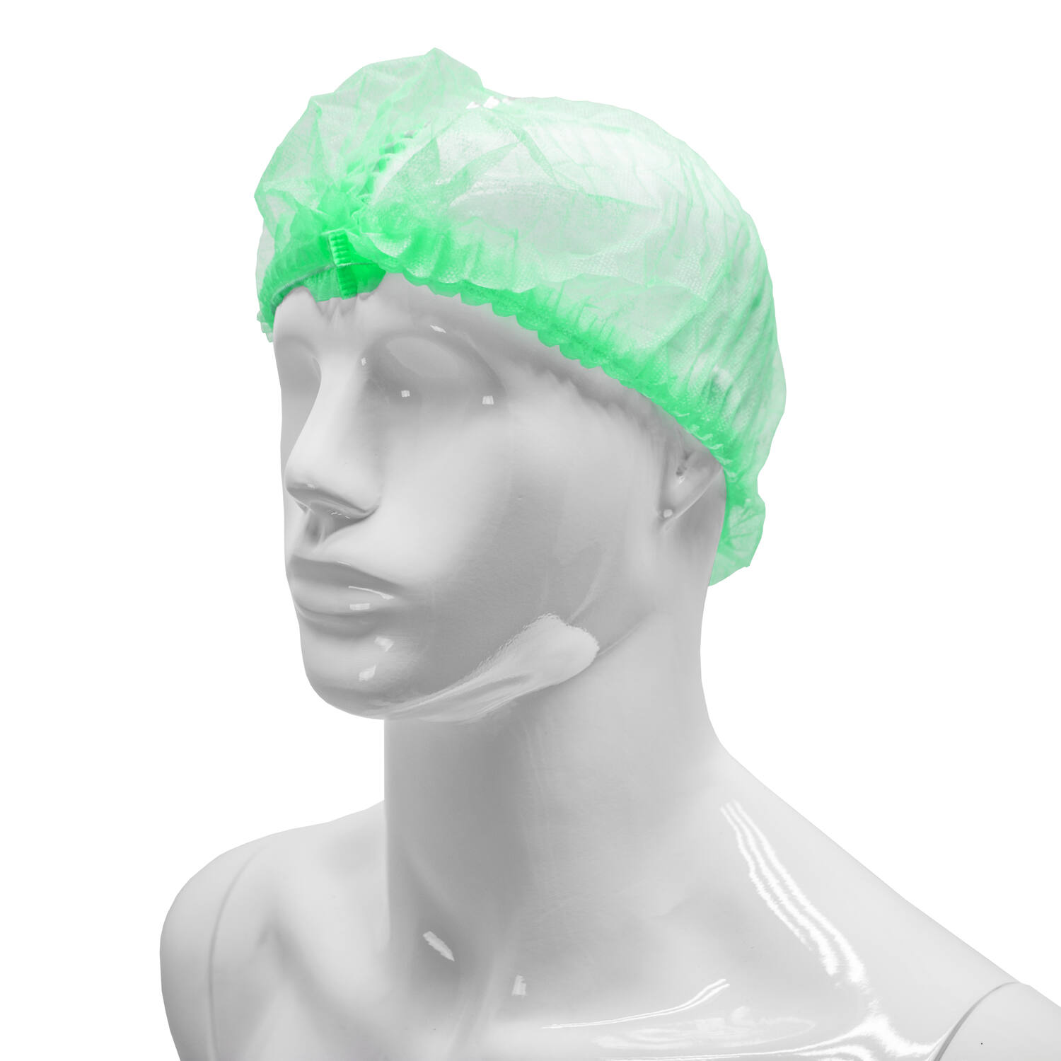 HYGOCLEAN® haarnet PP groen 58cm elastiek