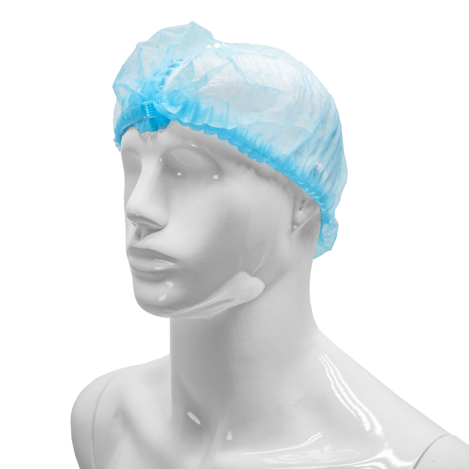 HYGOCLEAN® haarnet PP blauw 58cm elastiek