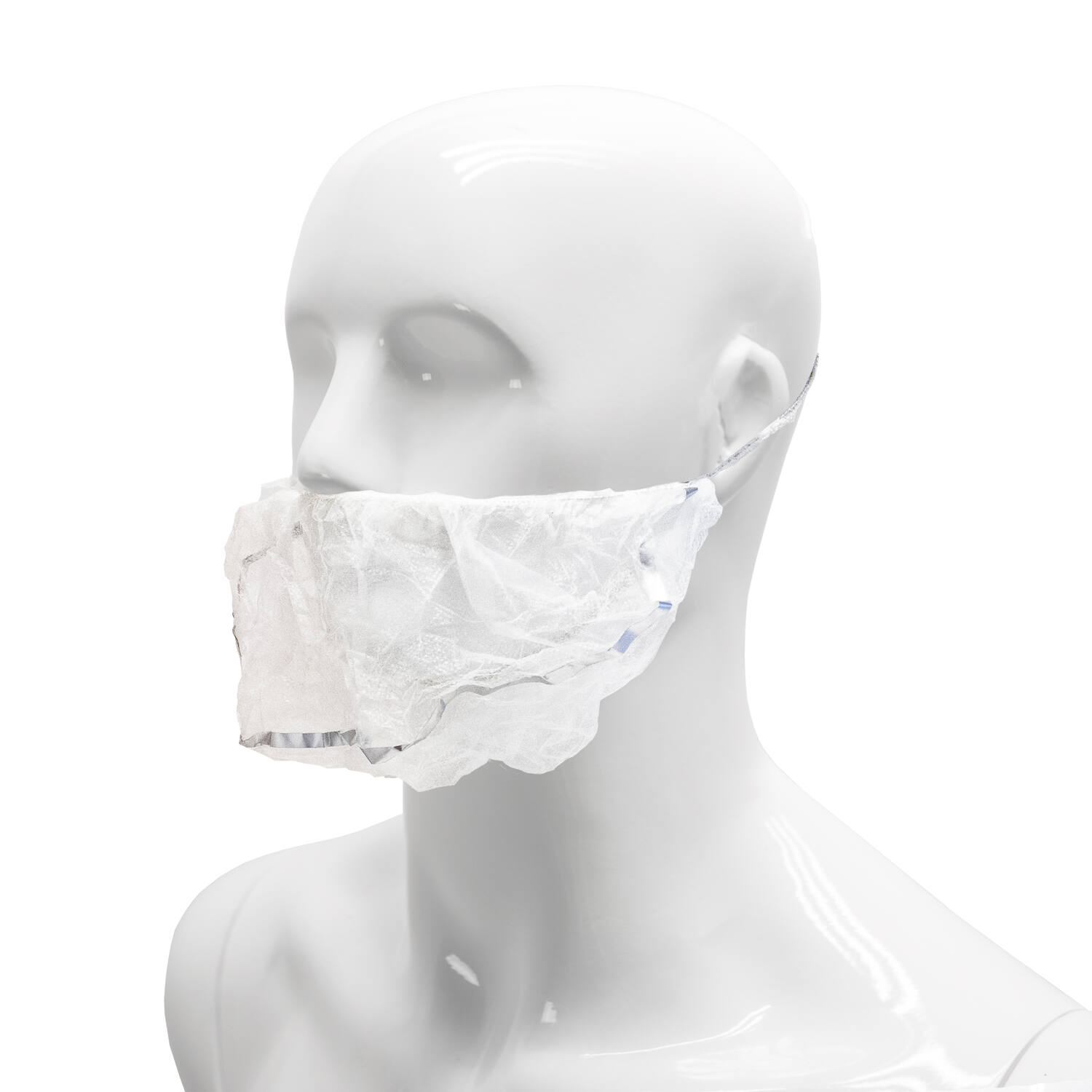 HYGOCLEAN® baardmasker PP wit 46cm headloop