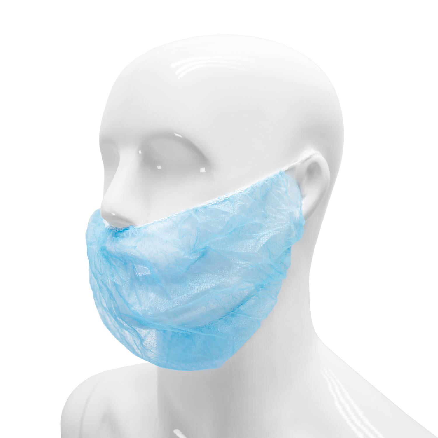 HYGOCLEAN® baardmasker PP blauw 46cmdubbel earloop