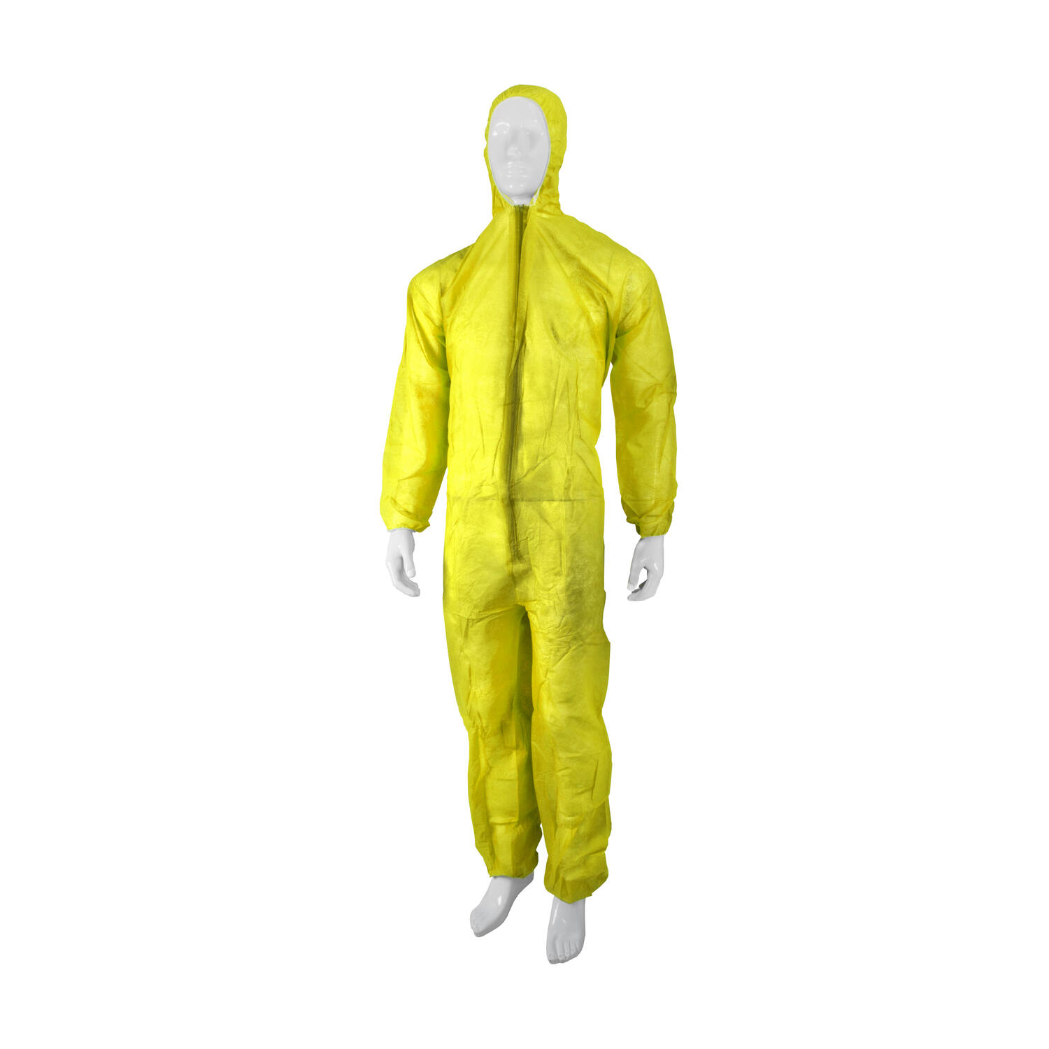 HYGOCLEAN® overal PP rits kap geel 2XL