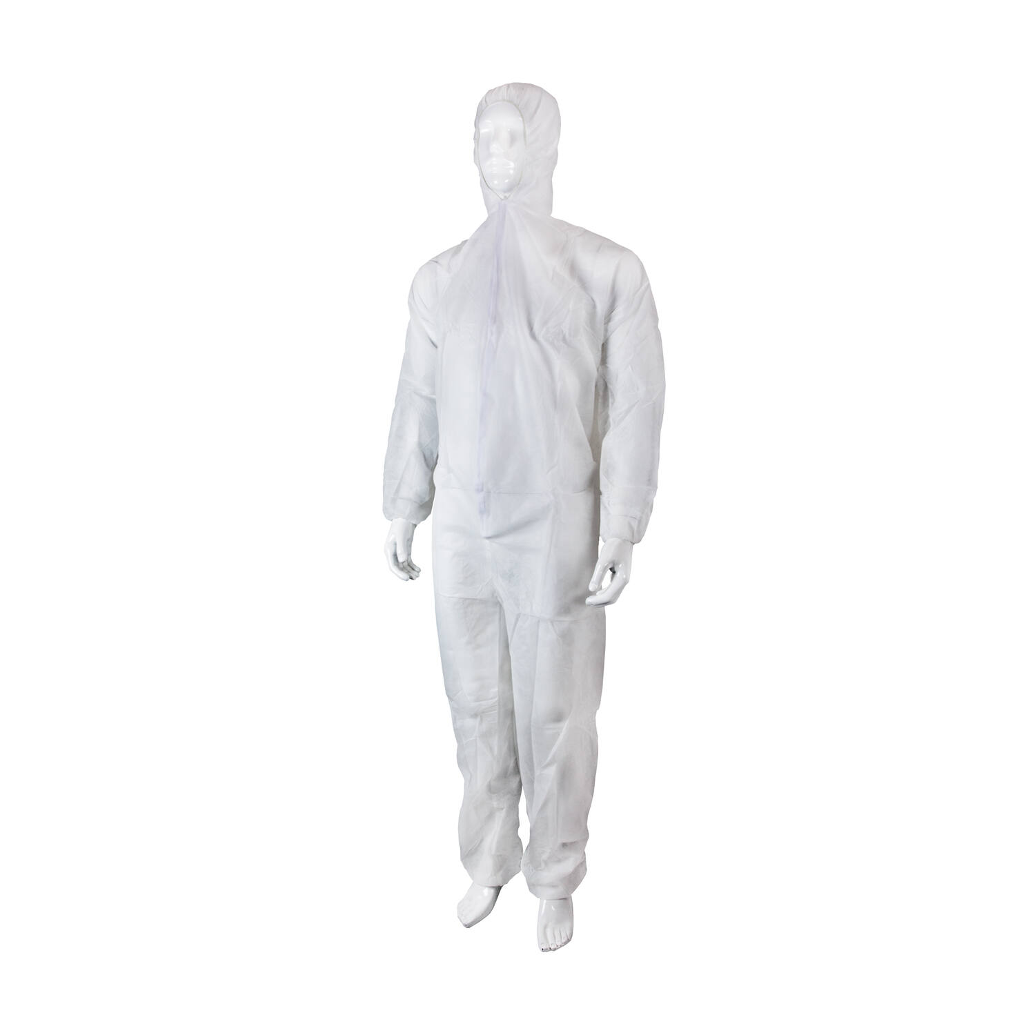 HYGOCLEAN® overal PP klittenband kap wit L