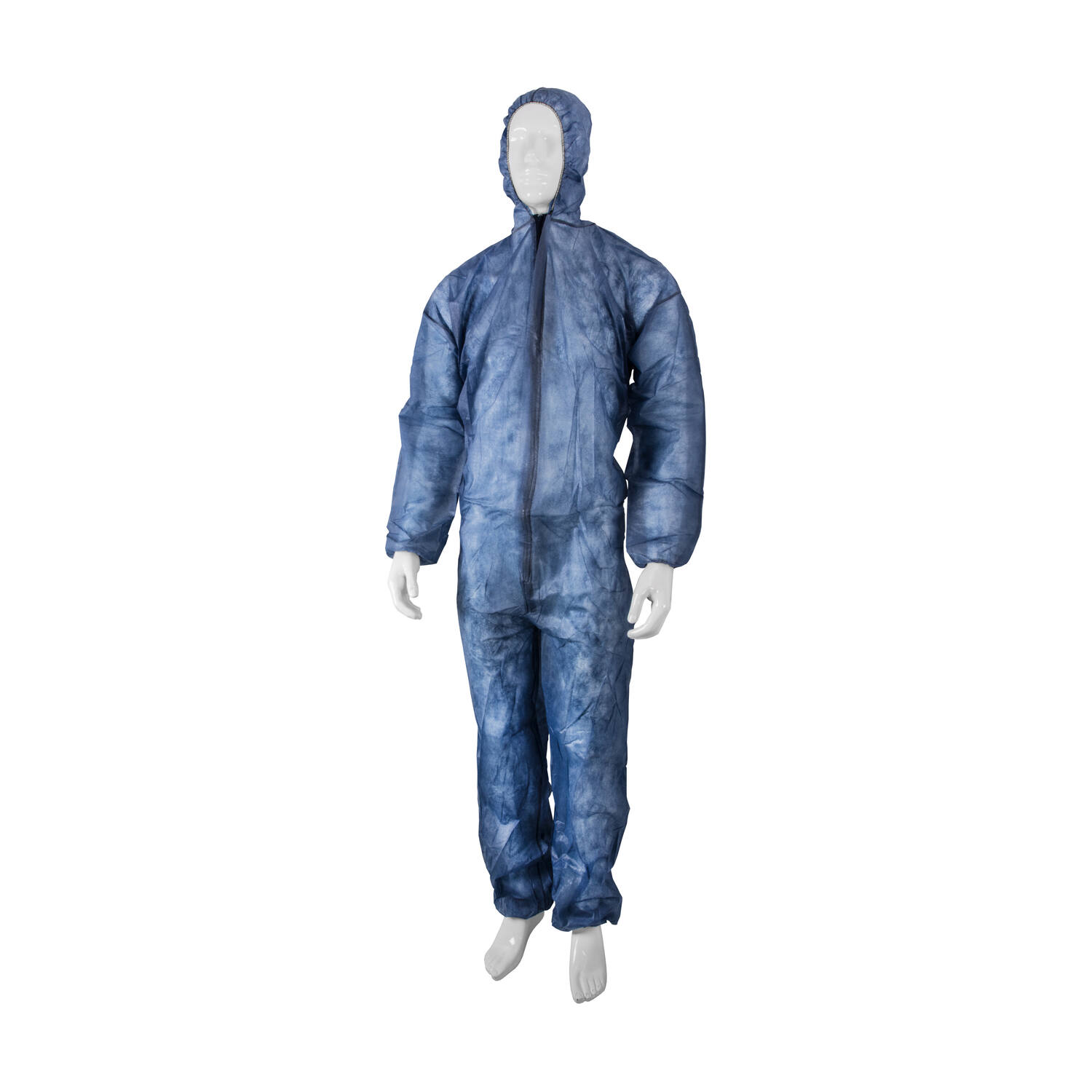 HYGOCLEAN® overal PP-PE rits kap blauw M