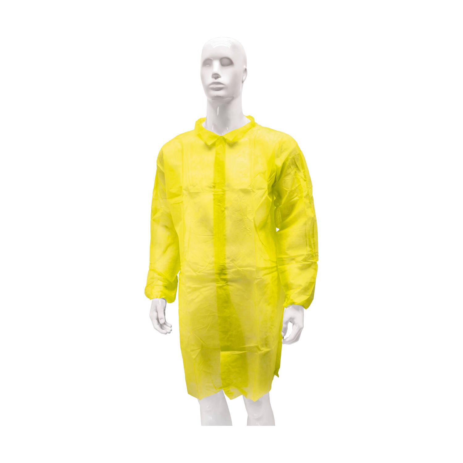 HYGOCLEAN® bezoekersjas PP klittenband geel 2XL
