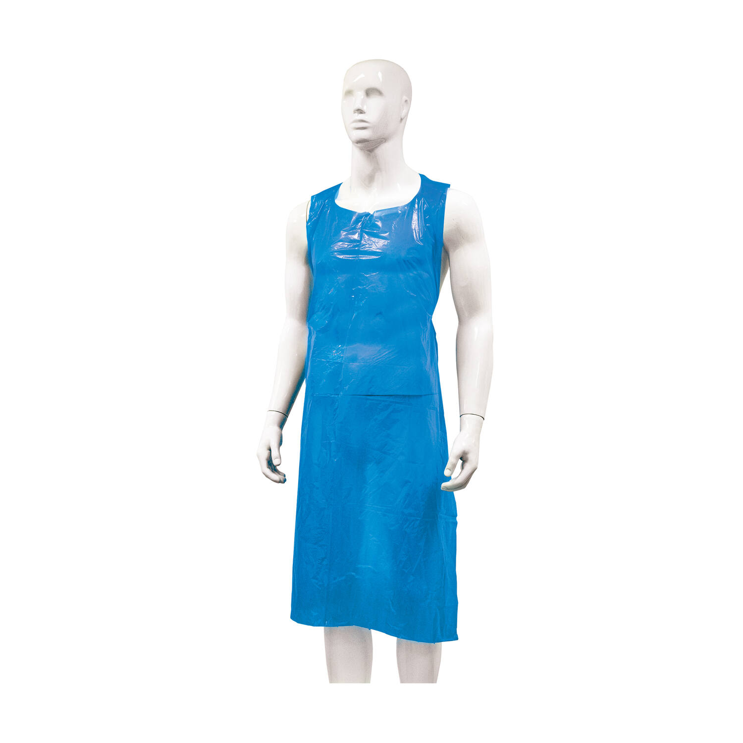 HYGOCLEAN® schort LDPE blauw 50Mu blok