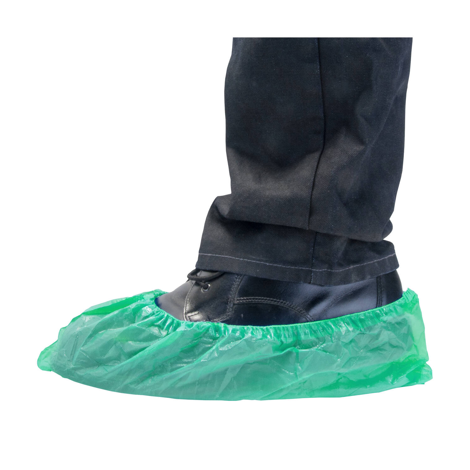 HYGOCLEAN® overschoen CPE groen 40Mu geruwd