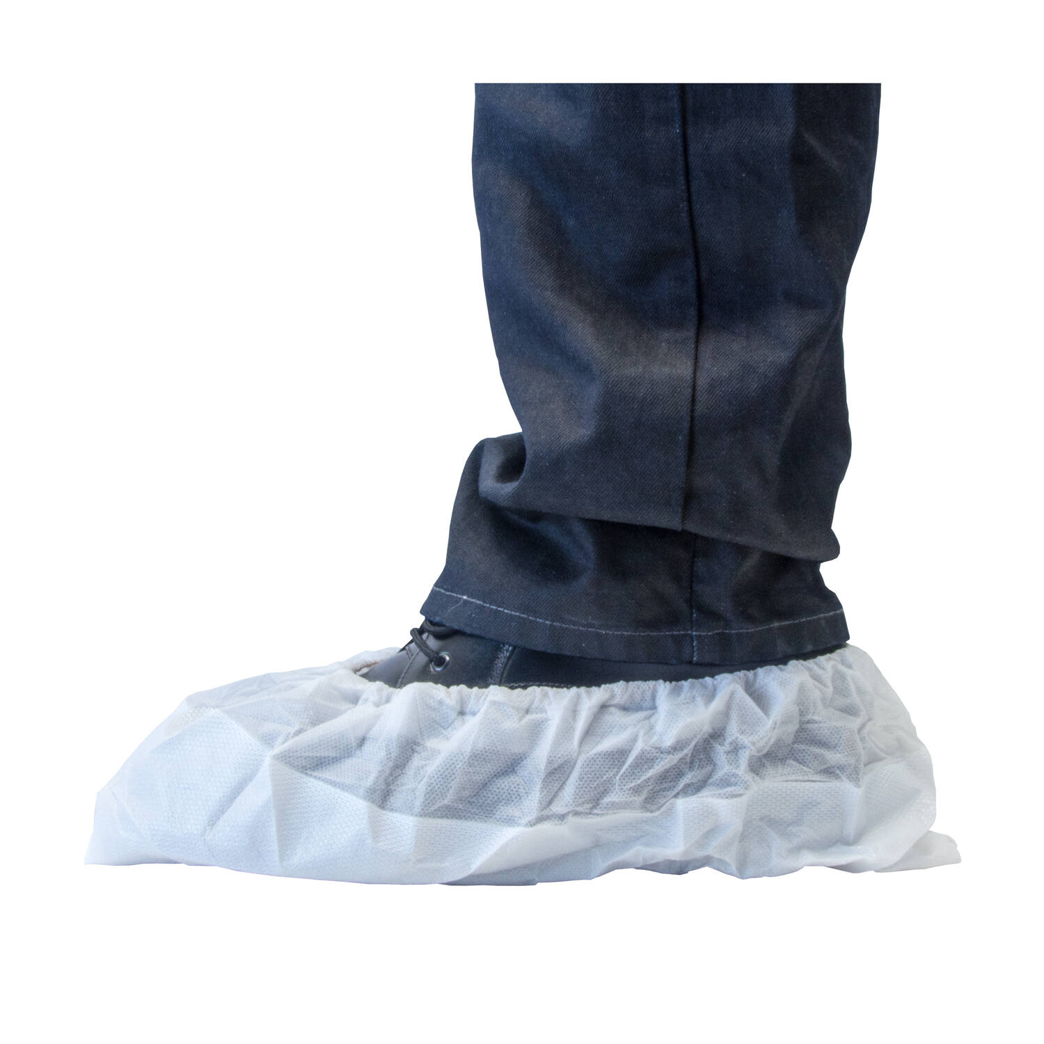 HYGOCLEAN® overschoen PP-PE wit/wit 70Mu geruwd