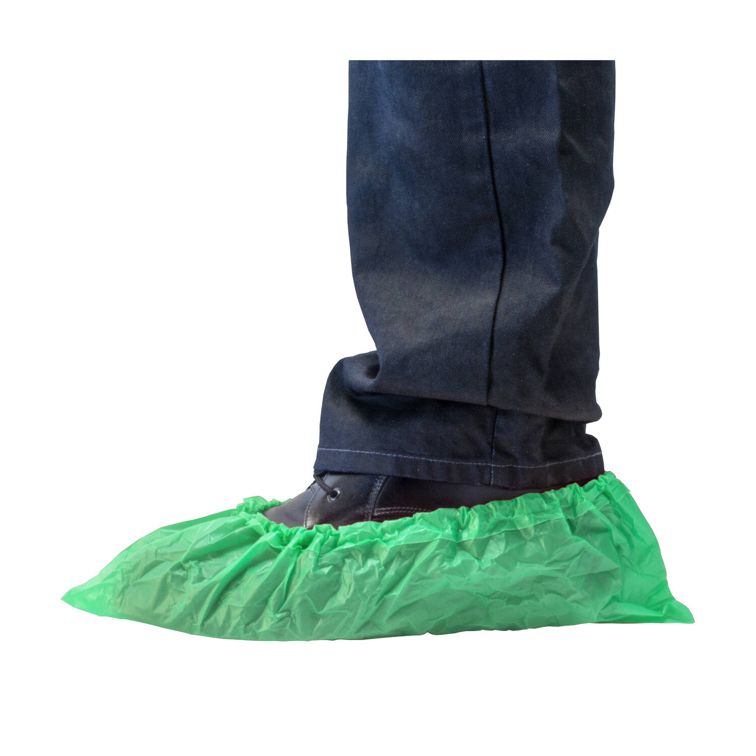 HYGOCLEAN® overschoen CPE groen 70Mu geruwd