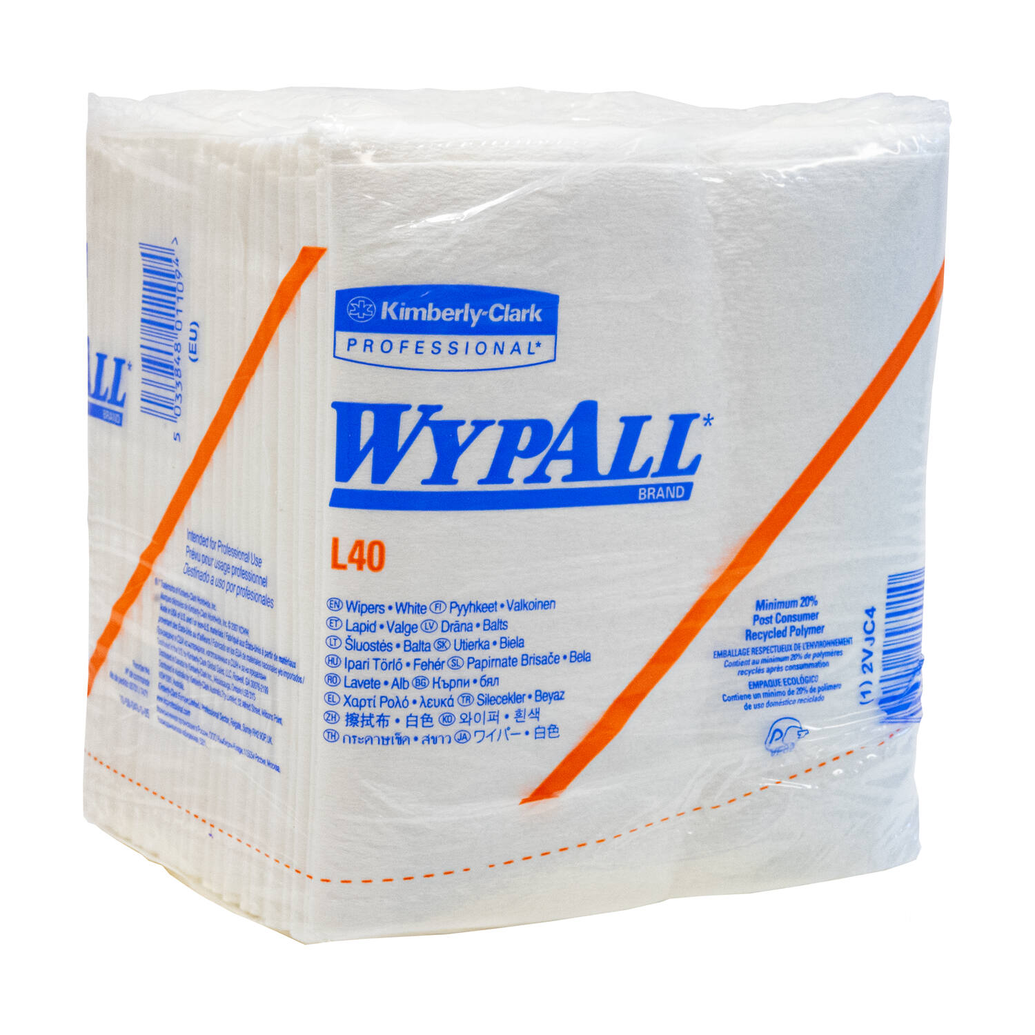WypAll® L40 Power Clean™ werkdoek 1-lgs wit