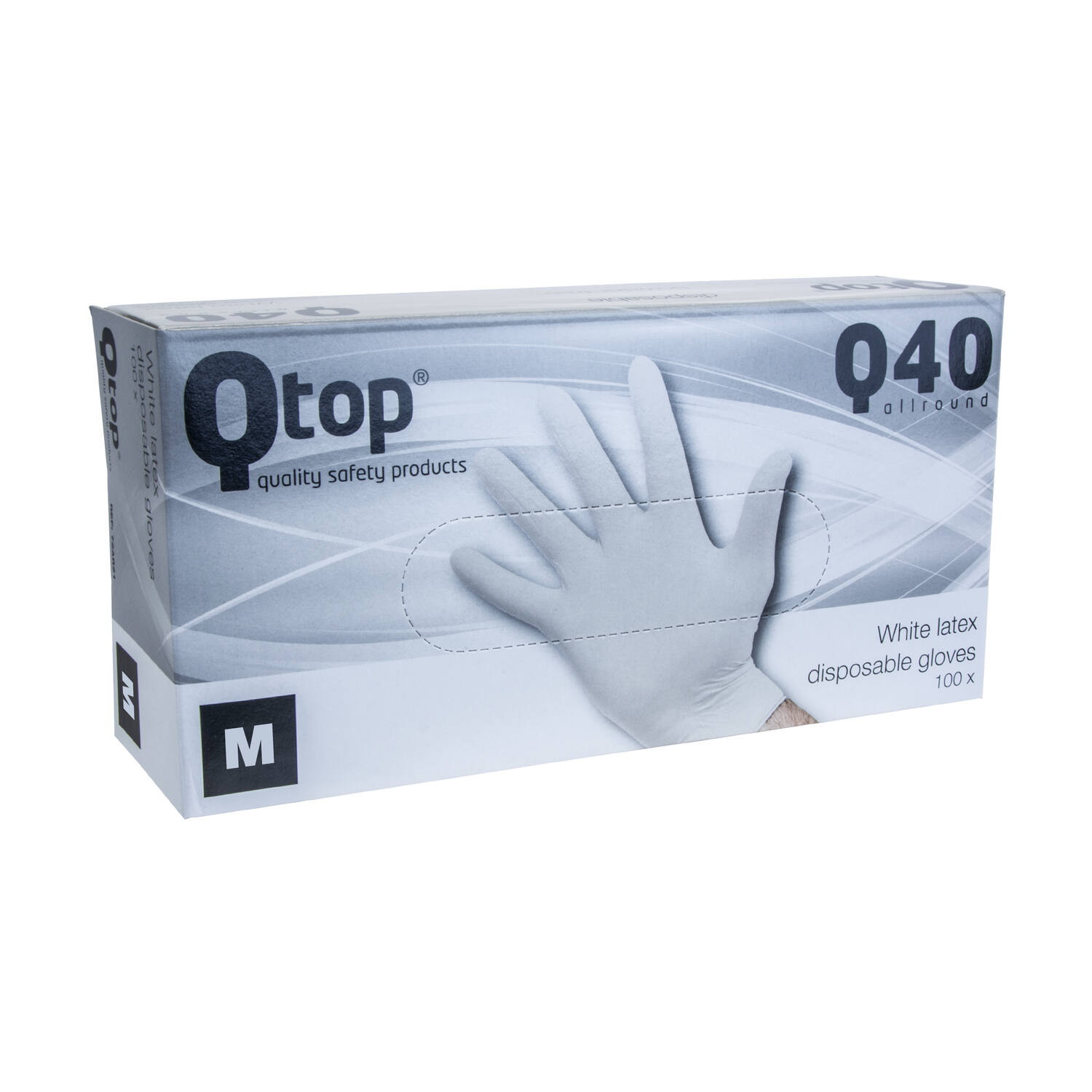 Q-TOP® Q40 handschoen latex 4gr wit M