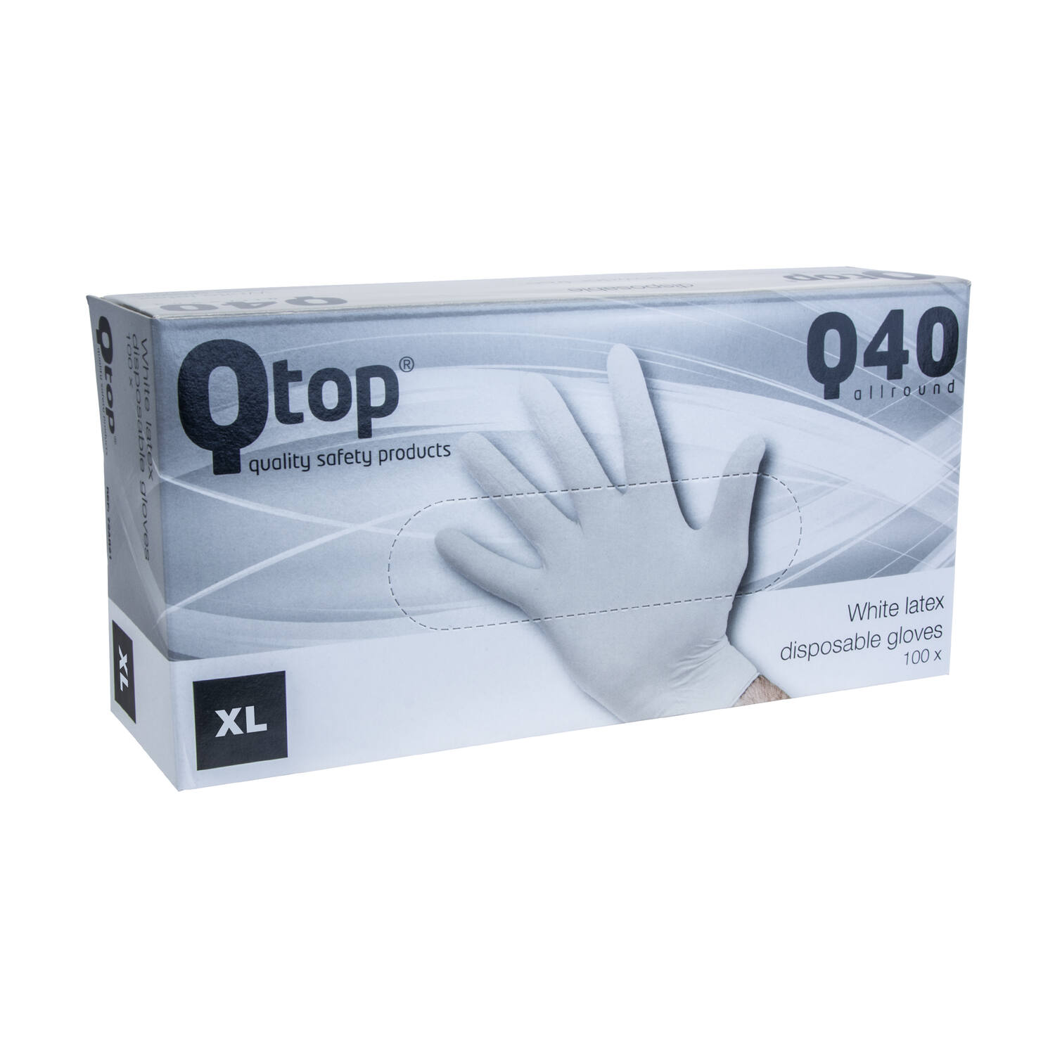 Q-TOP® Q40 handschoen latex 4gr wit XL