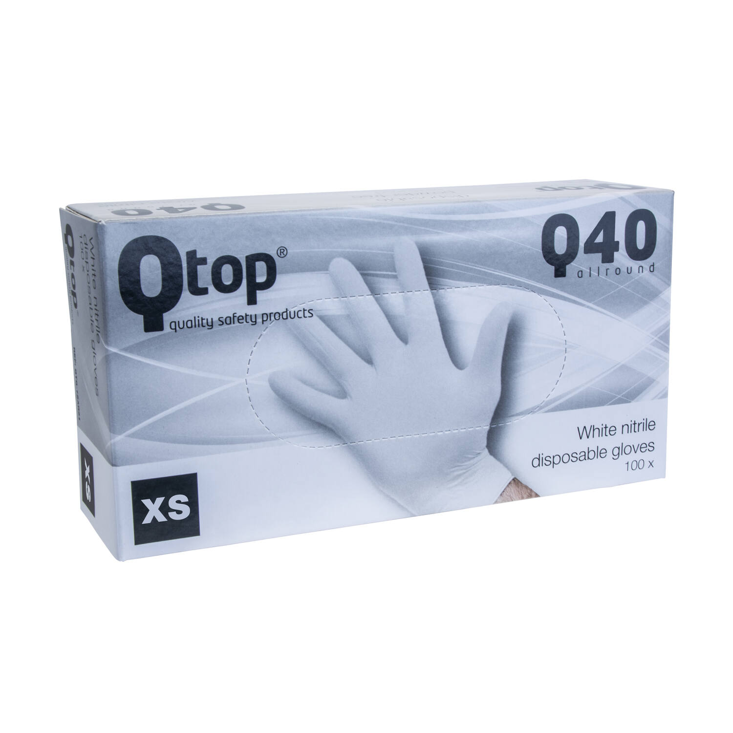 Q-TOP® Q40 handschoen nitril 4gr wit XS