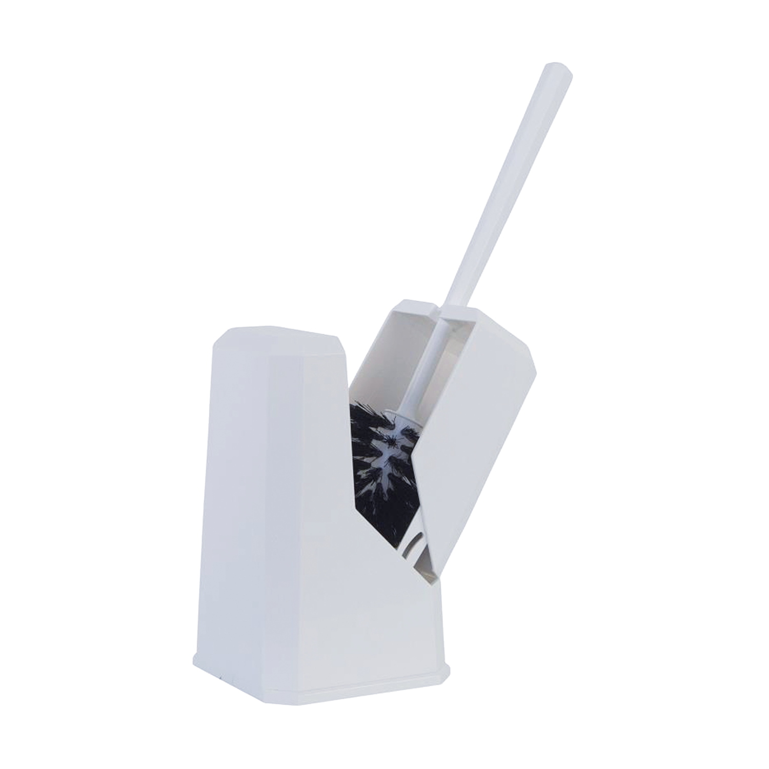 Spotless® toiletborstelgarnituur gesloten wit