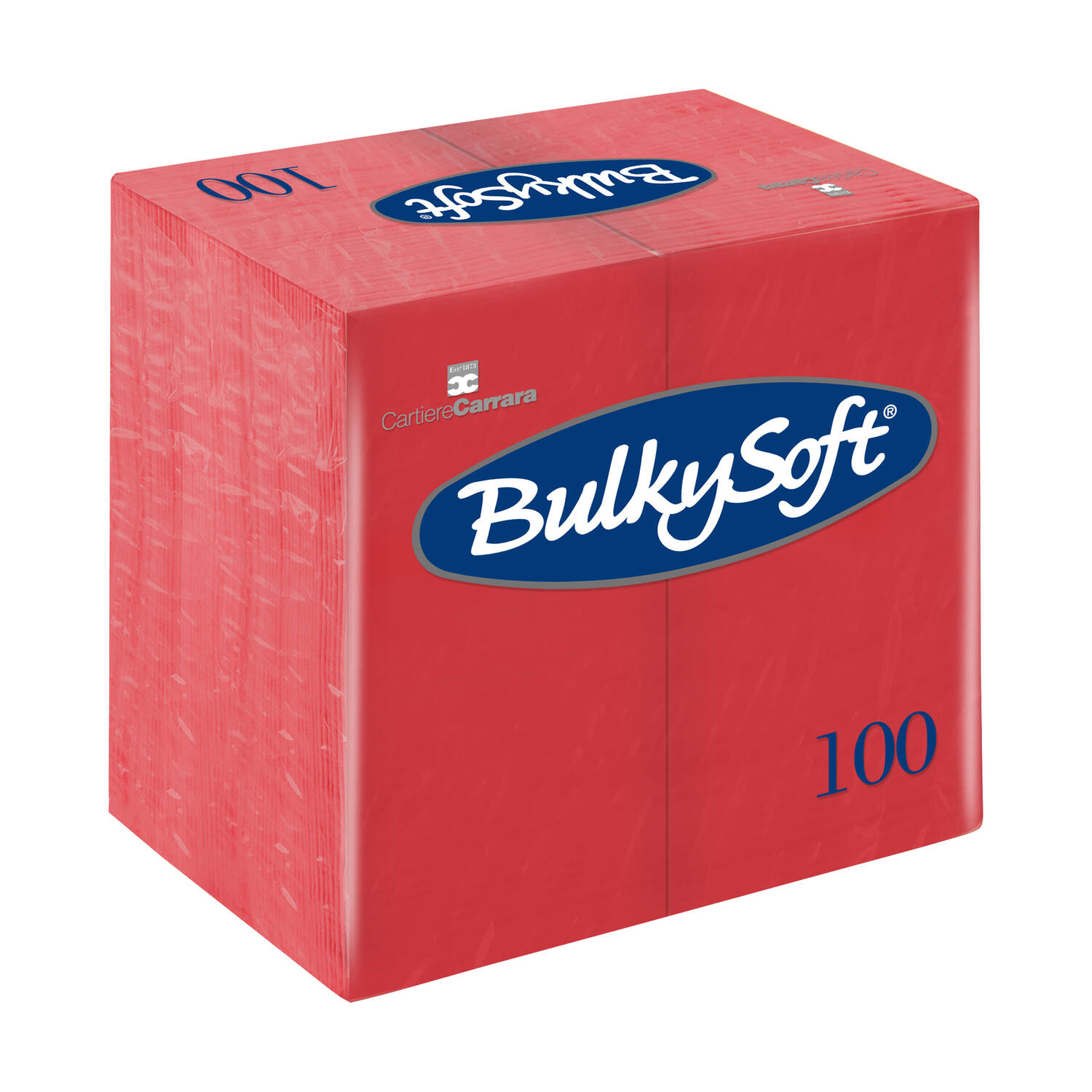 BULKYSOFT® Rainbow servet 2-lgs rood 1/8