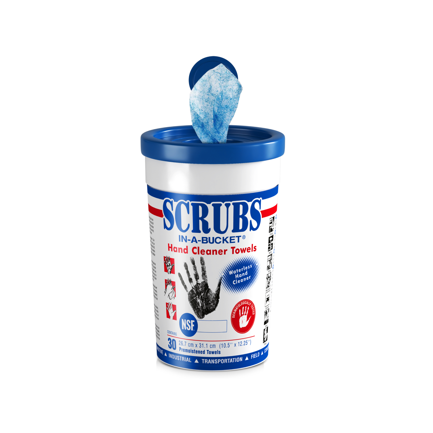 Scrubs in a bucket wipes