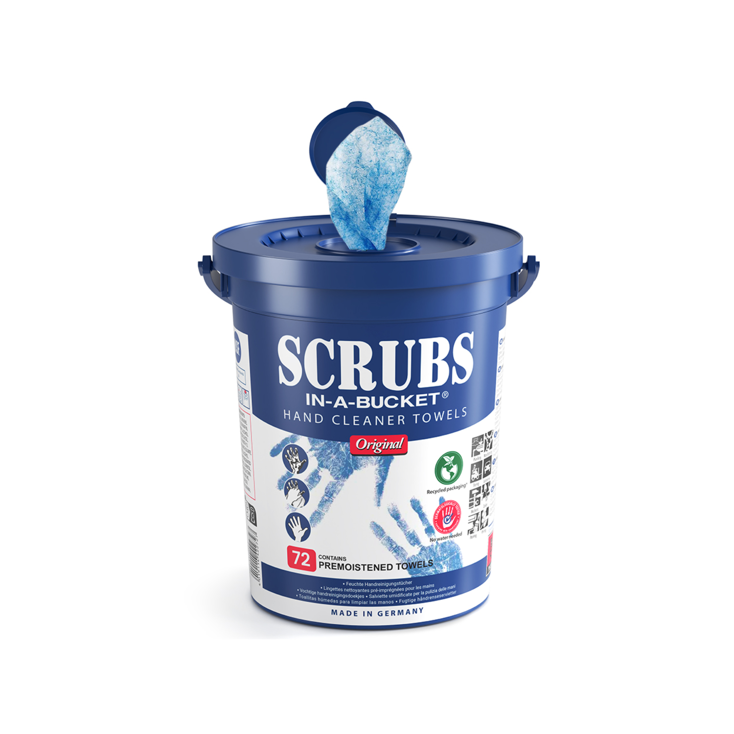 Scrubs in a bucket wipes