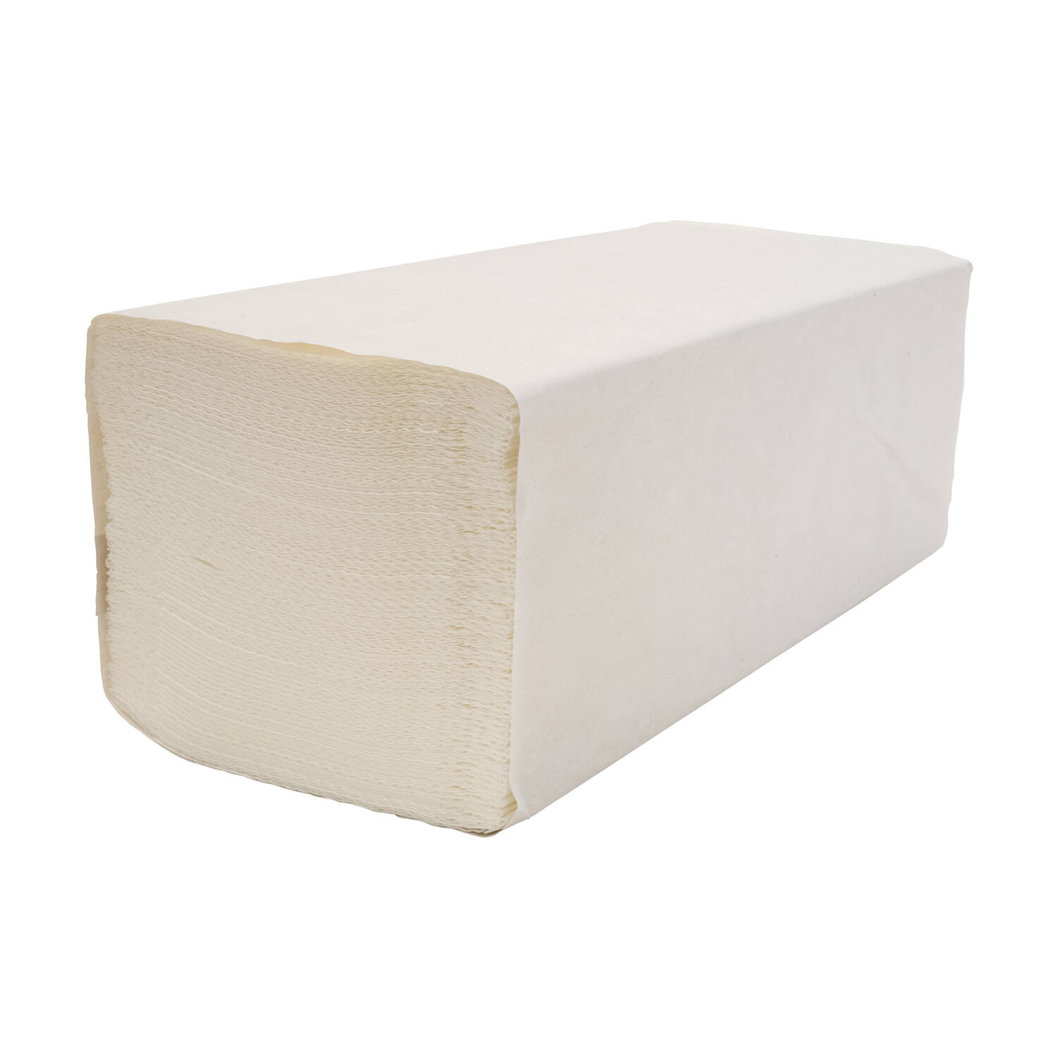 Handdoek 2-lgs wit cell Z-vouw