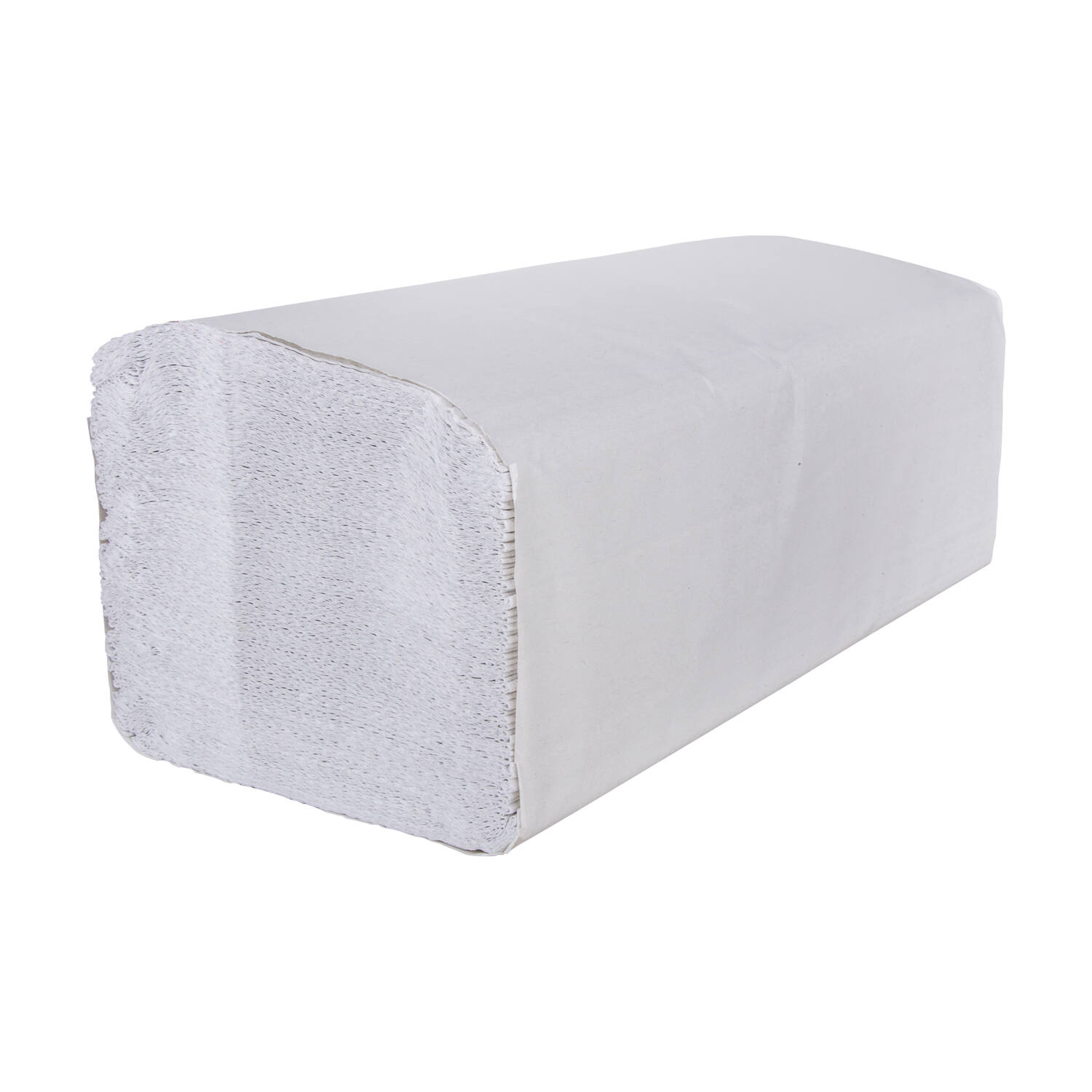 Handdoek 2-lgs wit rec Z-vouw