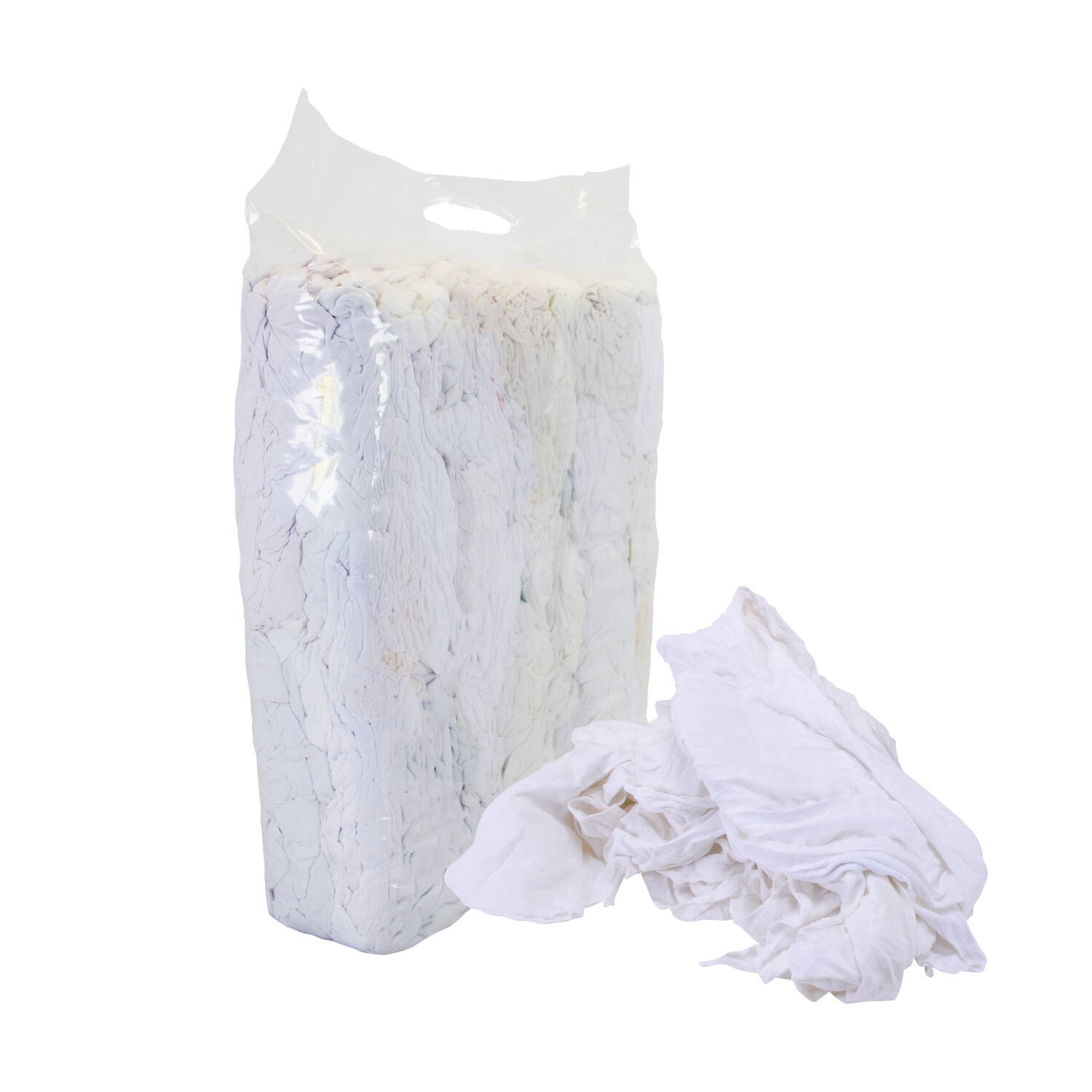 Witte poetslappen tricot