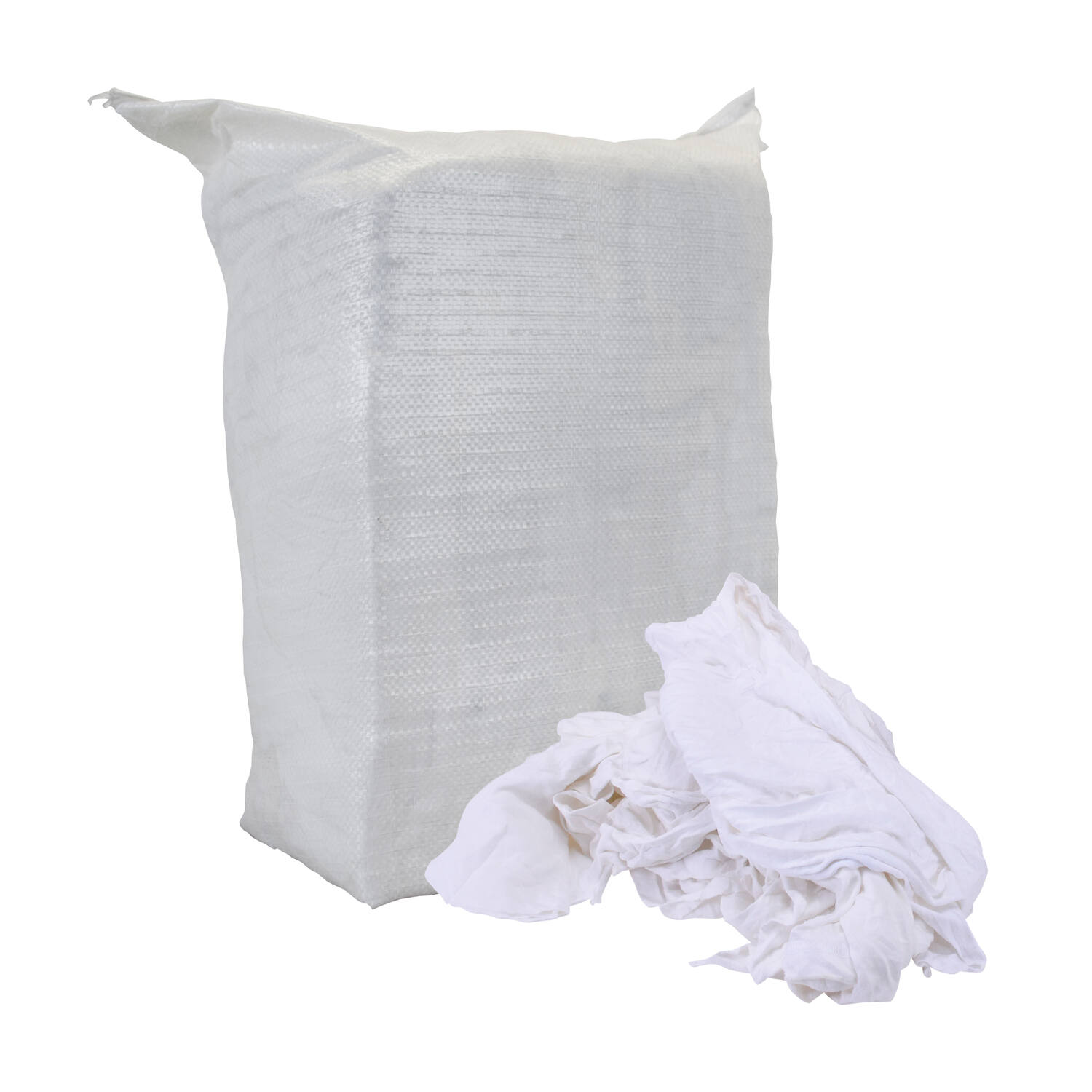 Witte poetslappen tricot