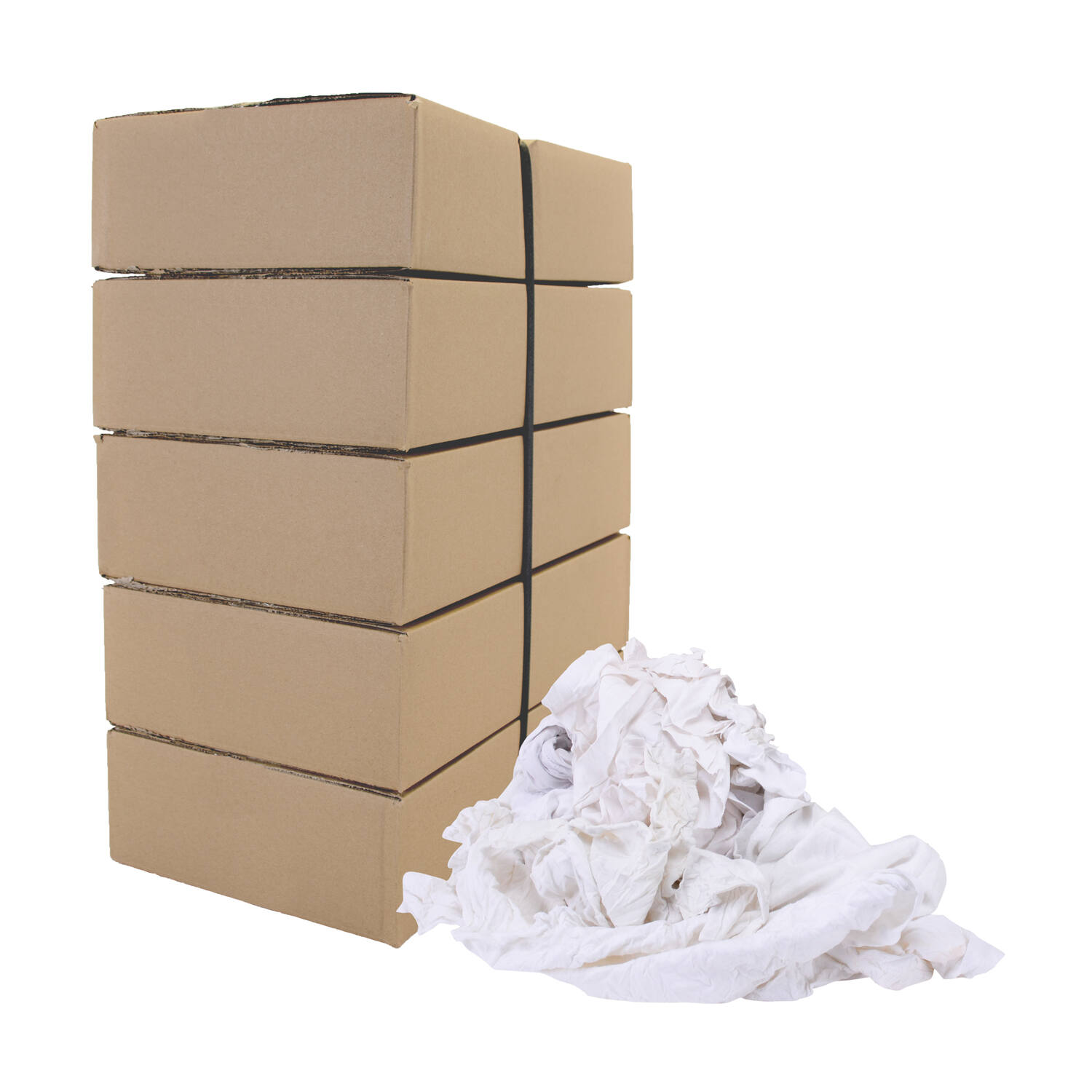 Witte poetslappen tricot/w