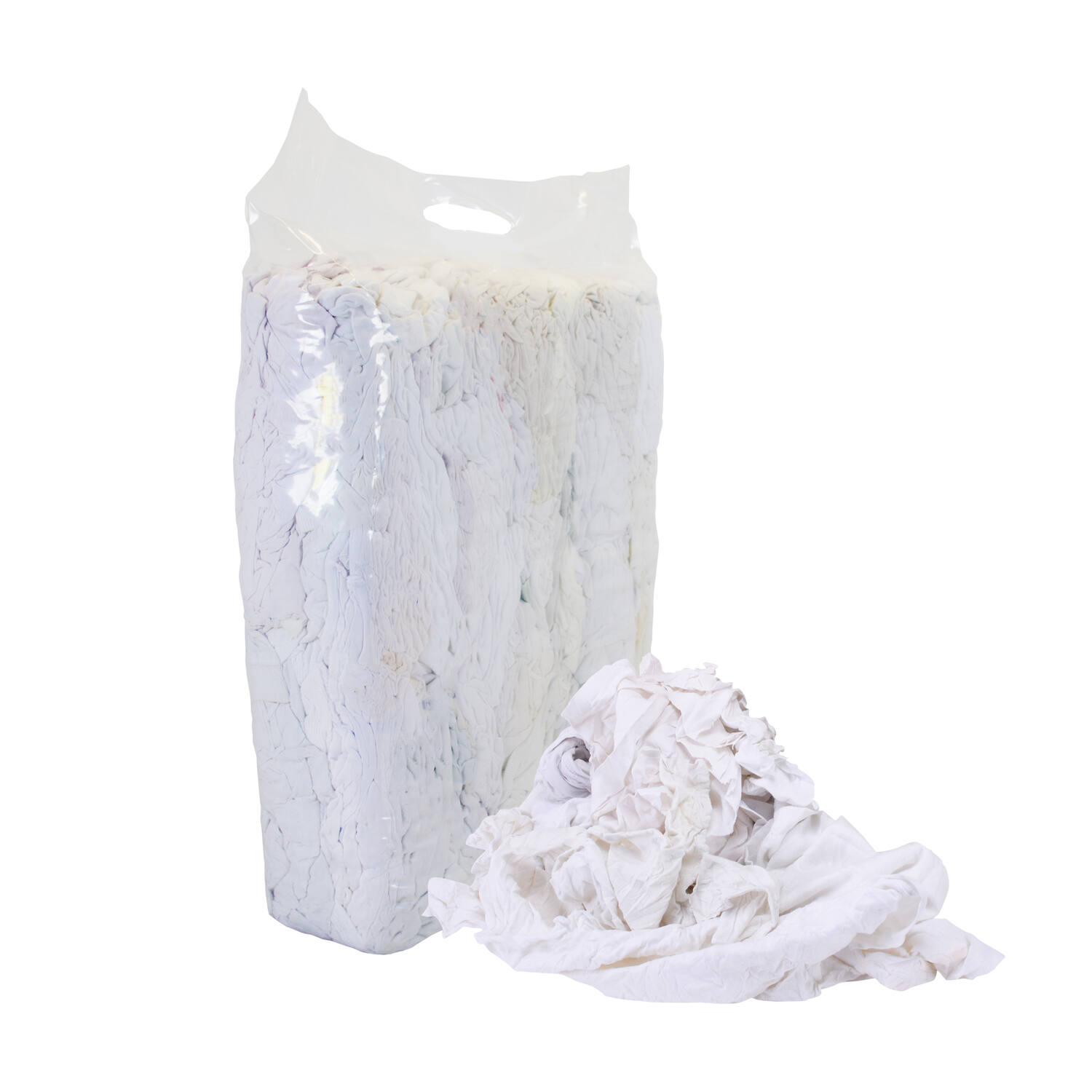 Witte poetslappen tricot/w