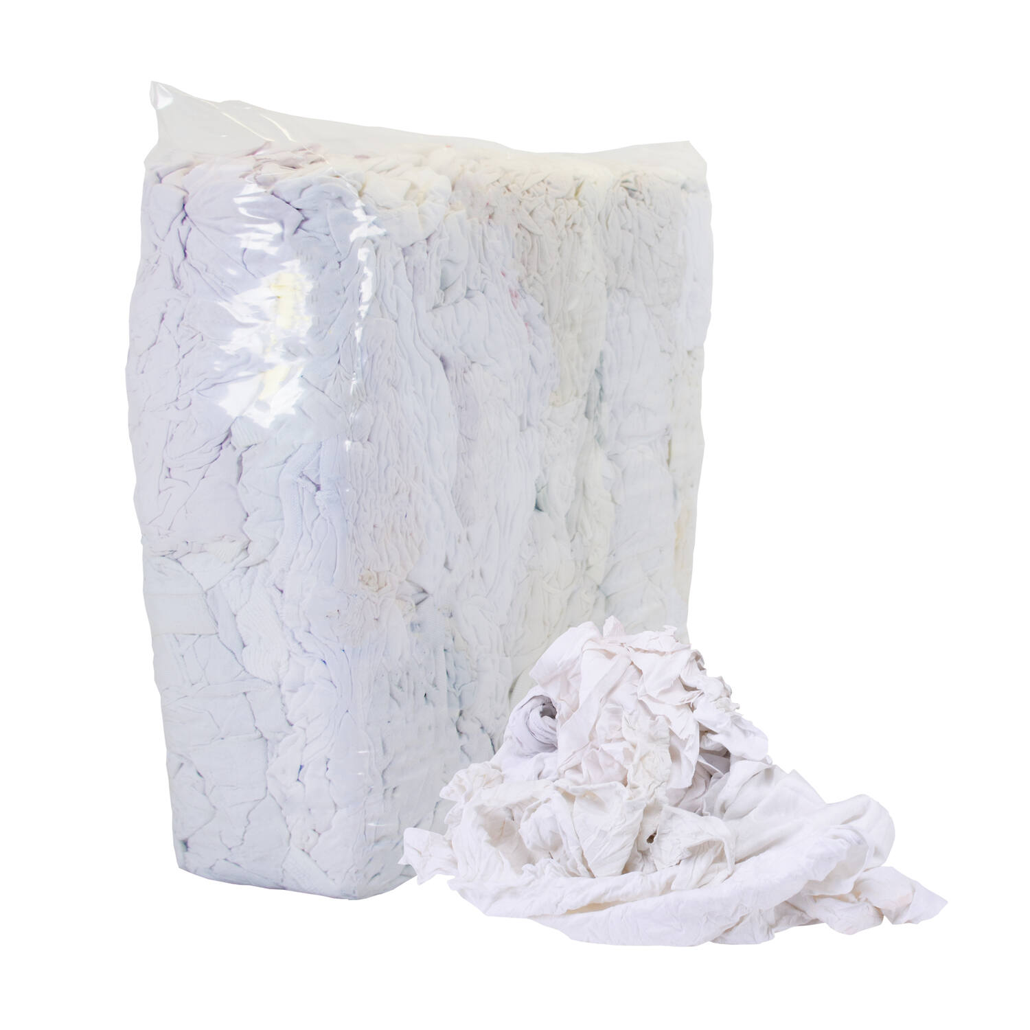 Witte poetslappen tricot/w