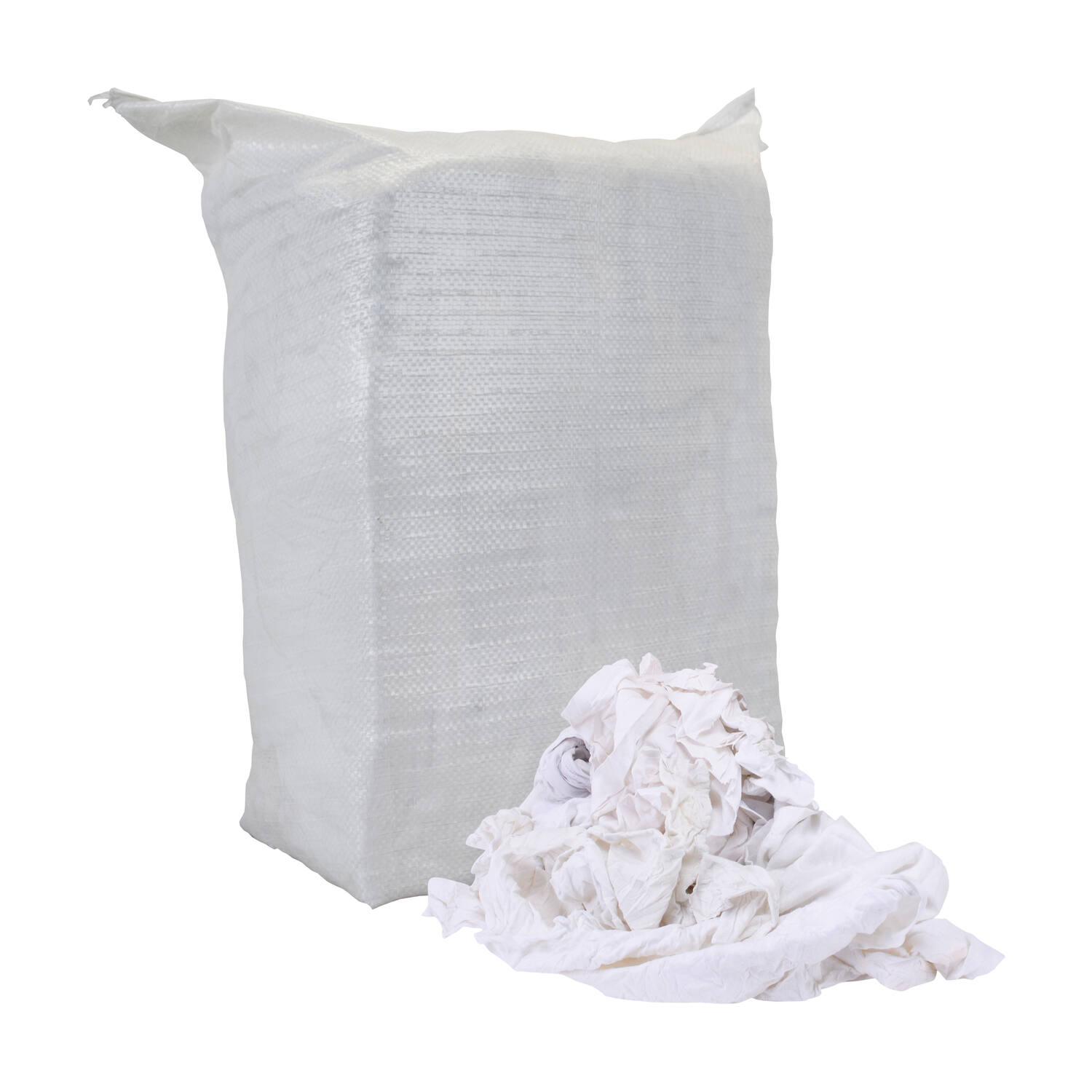 Witte poetslappen tricot/w