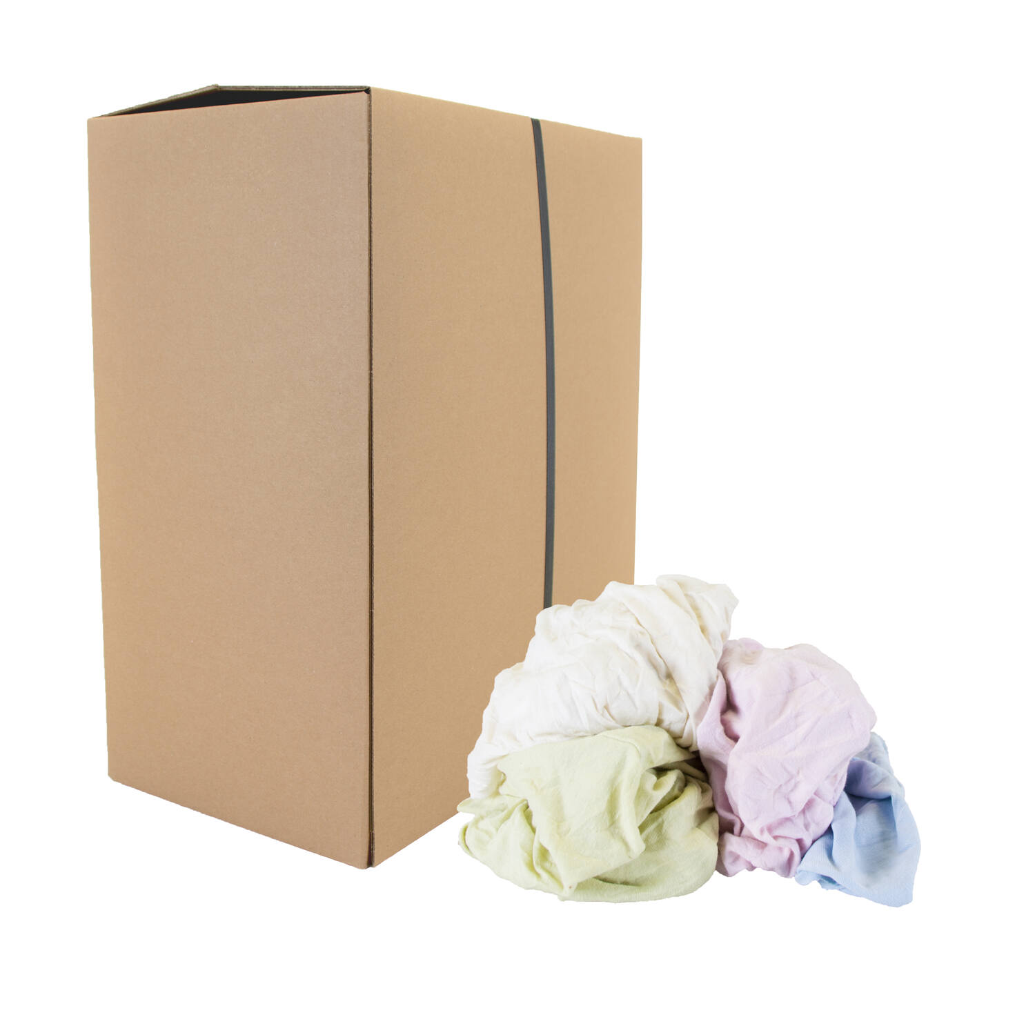 Gekleurde poetslappen tricot polo pastel