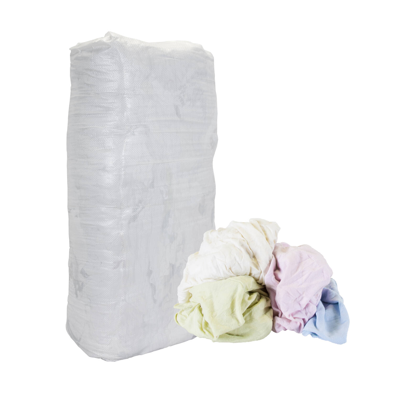 Gekleurde poetslappen tricot polo pastel