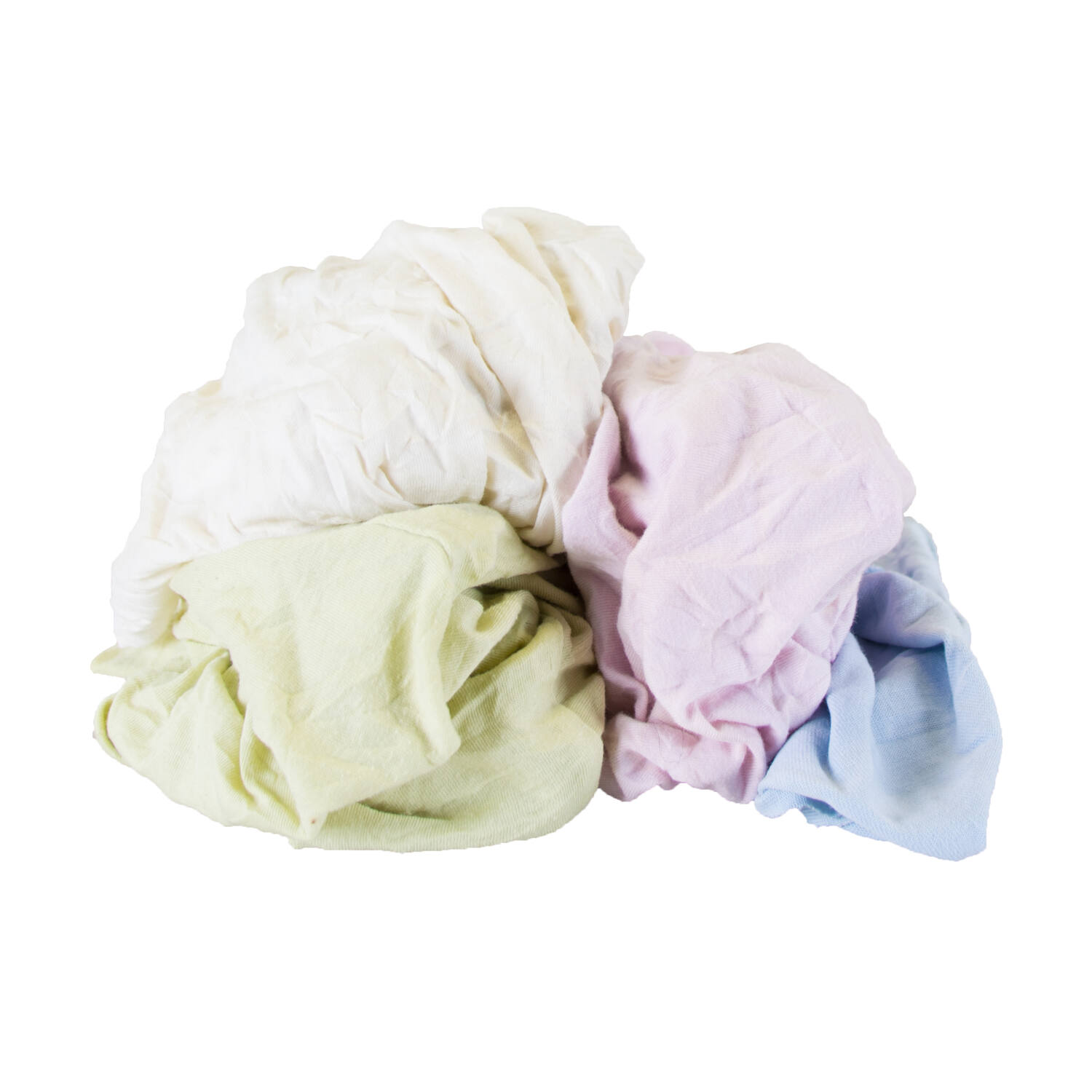 Gekleurde poetslappen tricot polo pastel