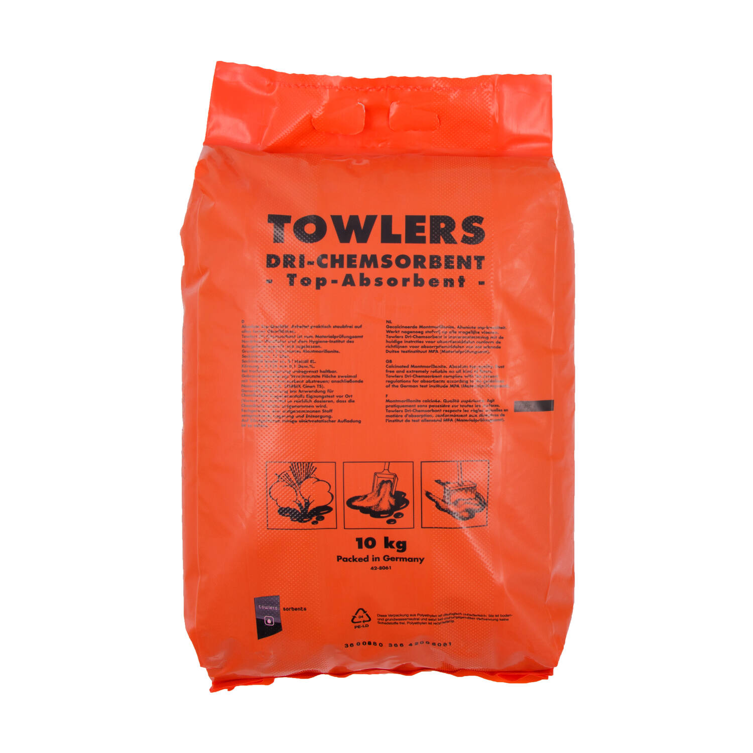 TOWLERS® Dri-Chem vloerkorrel