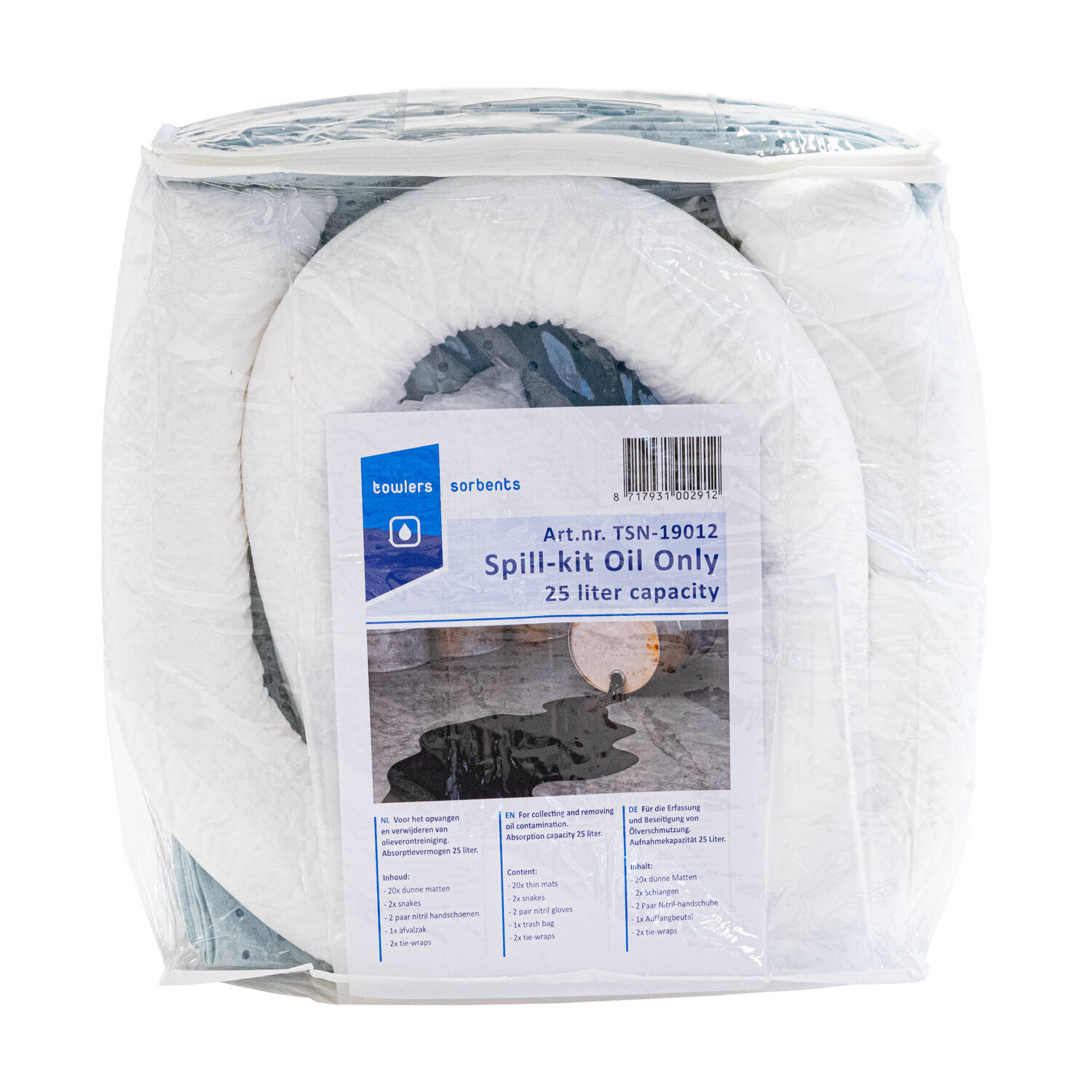TOWLERS® Oil-Only spillkit wit 25ltr