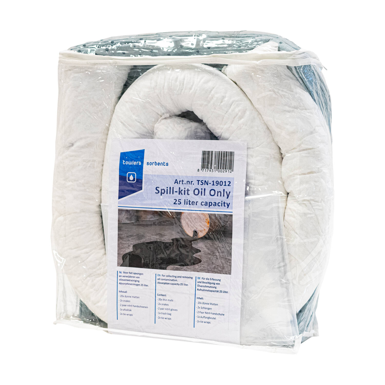 TOWLERS® Oil-Only spillkit wit 25ltr