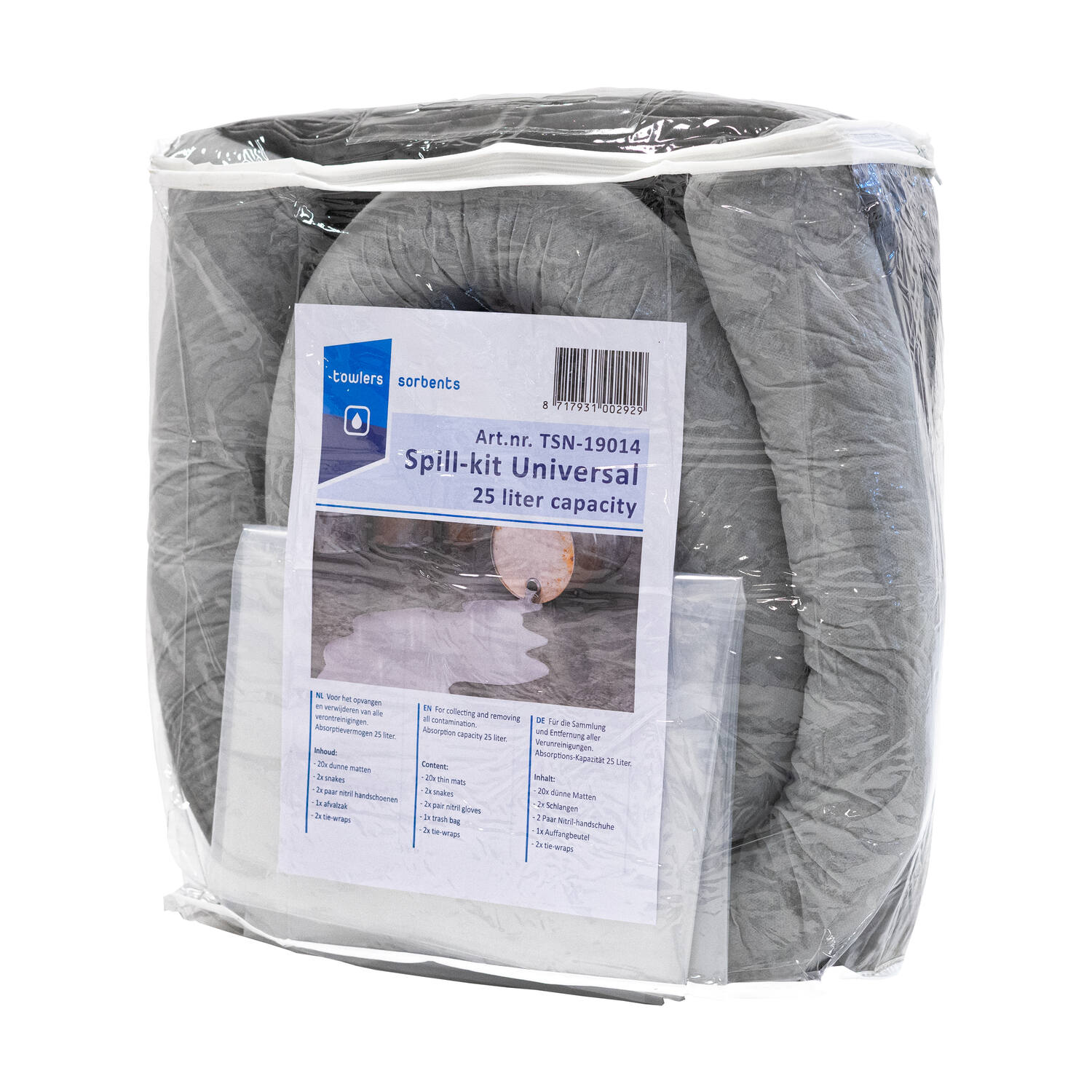 TOWLERS® Universal spillkit grijs 25ltr