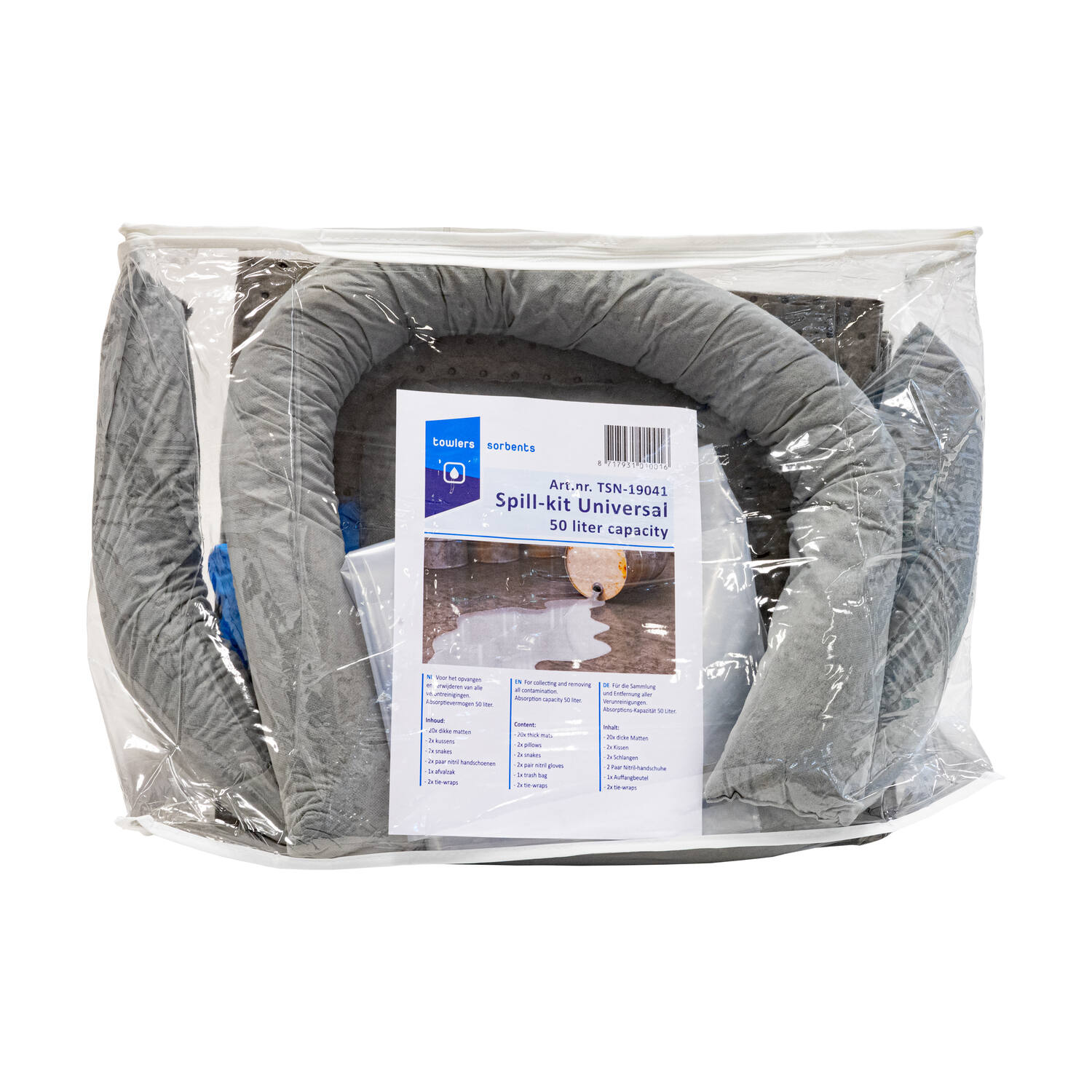 TOWLERS® Universal spillkit grijs 50ltr