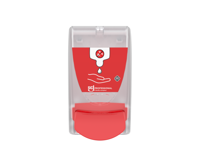 SCJP Sanitise dispenser transp 1ltr