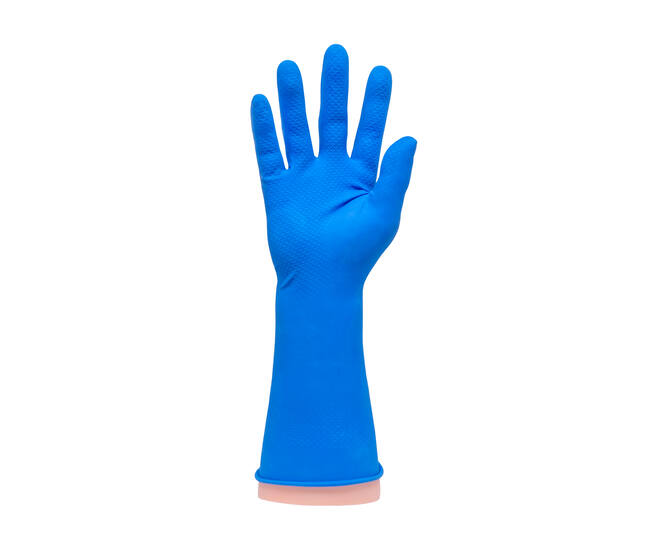 HYGOCLEAN® huishoudhandschoen latex blauw L