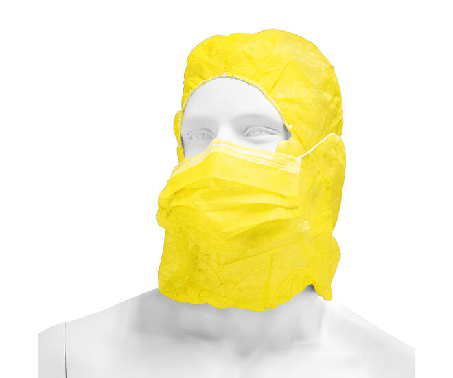 HYGOCLEAN® astrokap PP mondmasker geel 38cm