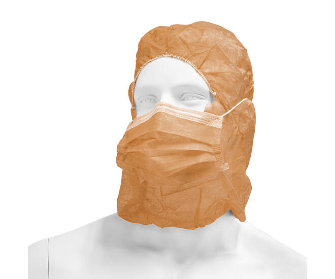 HYGOCLEAN® astrokap PP mondmasker bruin 38cm