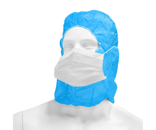 HYGOCLEAN® astrokap PP blauw mondmasker wit